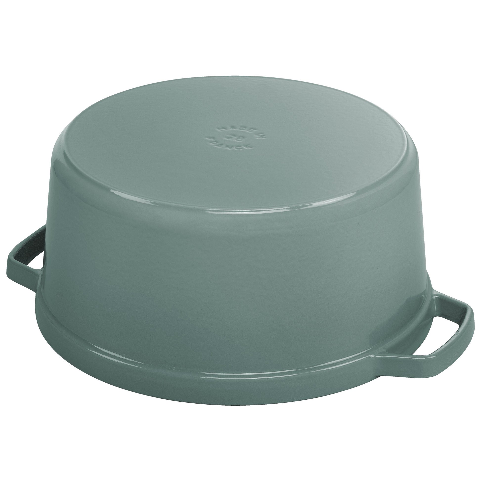 STAUB La Cocotte 6.75 L Cast Iron Round Cocotte, Eucalyptus-Cookware-DECOROLALA