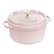STAUB La Cocotte 6.75 L Cast Iron Round Cocotte, Sorbet Rose-Dutch Oven-DECOROLALA