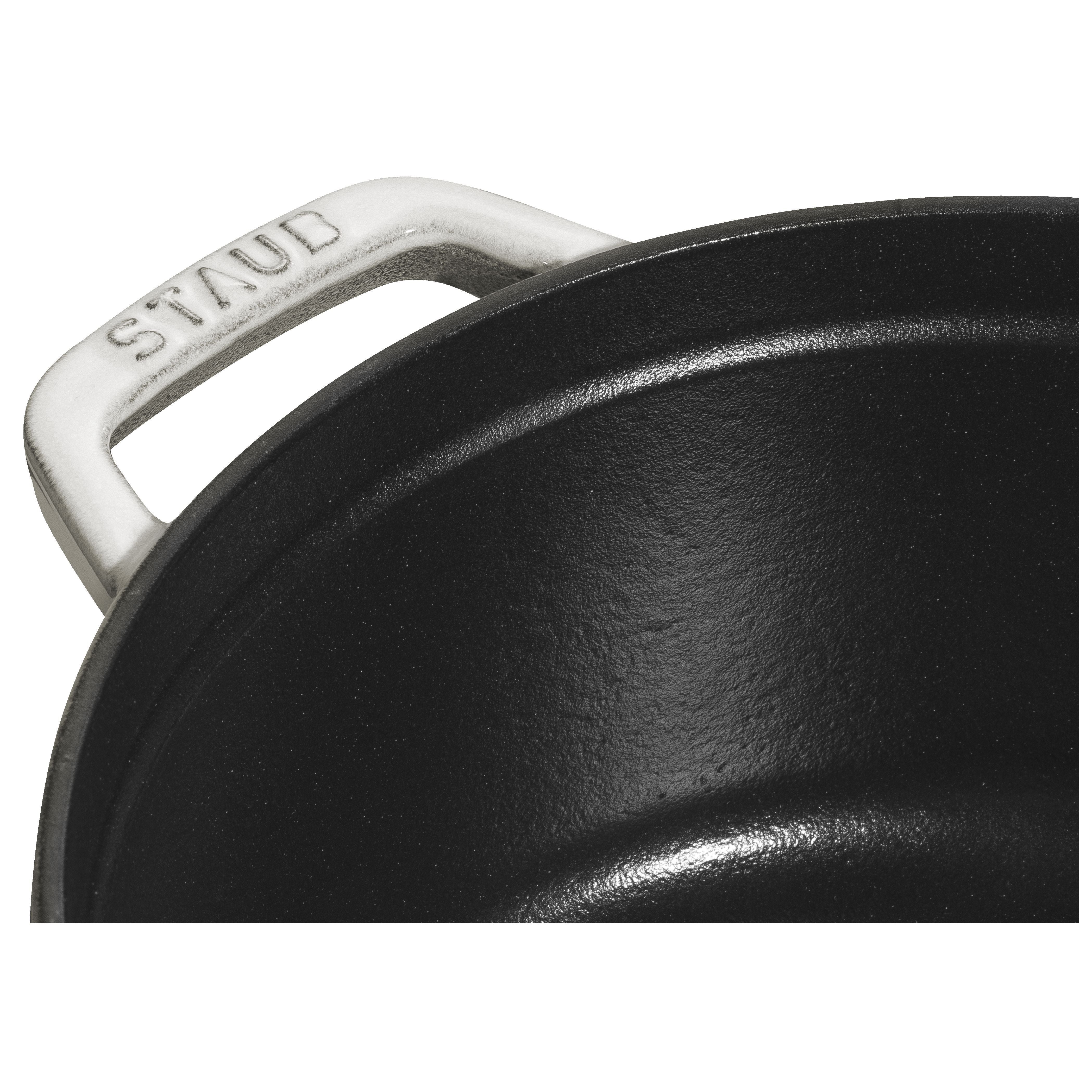 STAUB La Cocotte 6.75 L Cast Iron Round Cocotte, White Truffle-Cookware-DECOROLALA