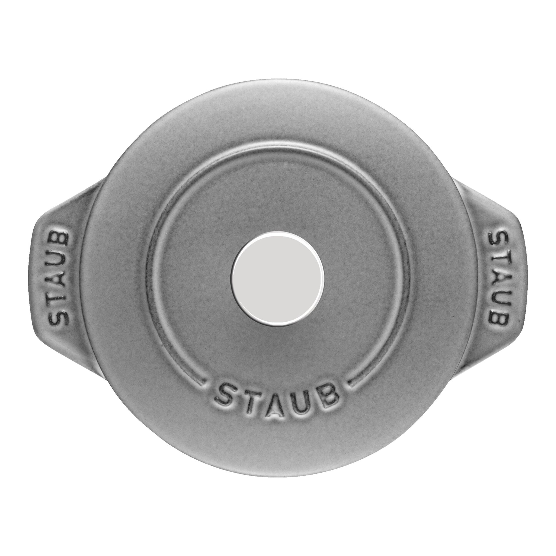 STAUB La Cocotte 725 mL Cast Iron Round Rice Cocotte, Graphite-Grey-Cookware-DECOROLALA