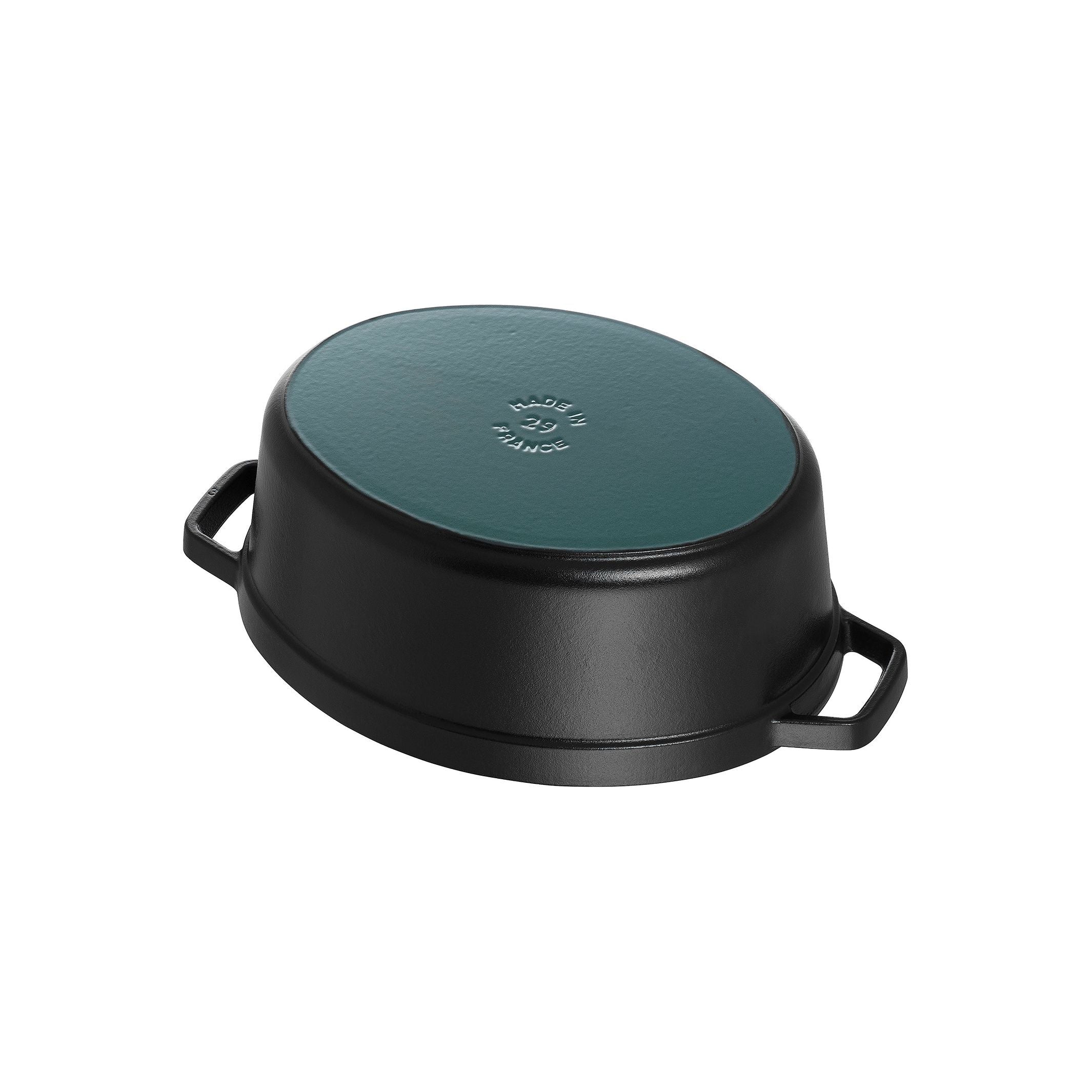 STAUB La Cocotte 8 L Cast Iron Oval Cocotte, Black-Cookware-DECOROLALA