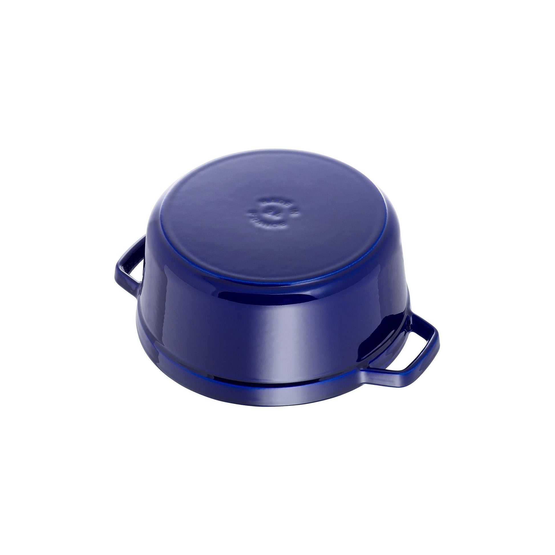 STAUB La Cocotte 8.4 L Cast Iron Round Cocotte, Dark-Blue-Cookware-DECOROLALA