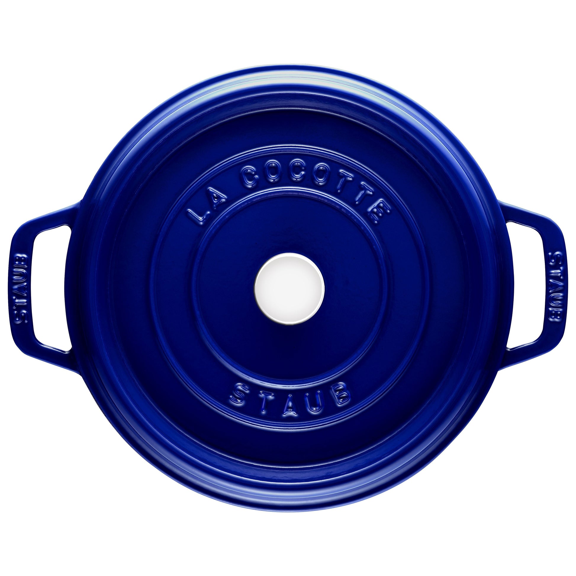 STAUB La Cocotte 8.4 L Cast Iron Round Cocotte, Dark-Blue-Cookware-DECOROLALA