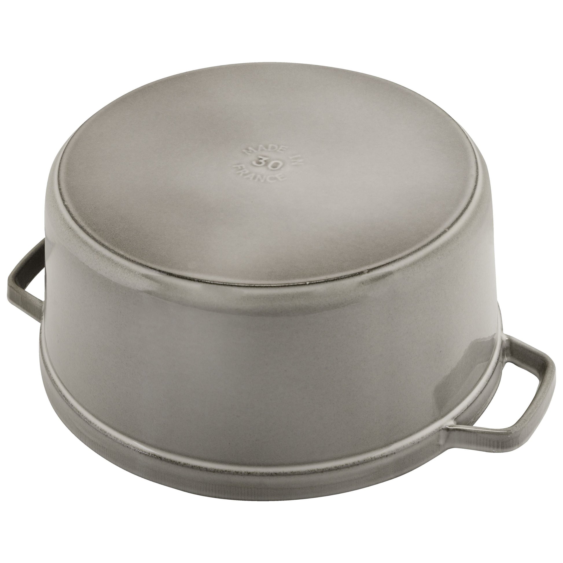STAUB La Cocotte 8.4 L Cast Iron Round Cocotte, Graphite-Grey-Cookware-DECOROLALA