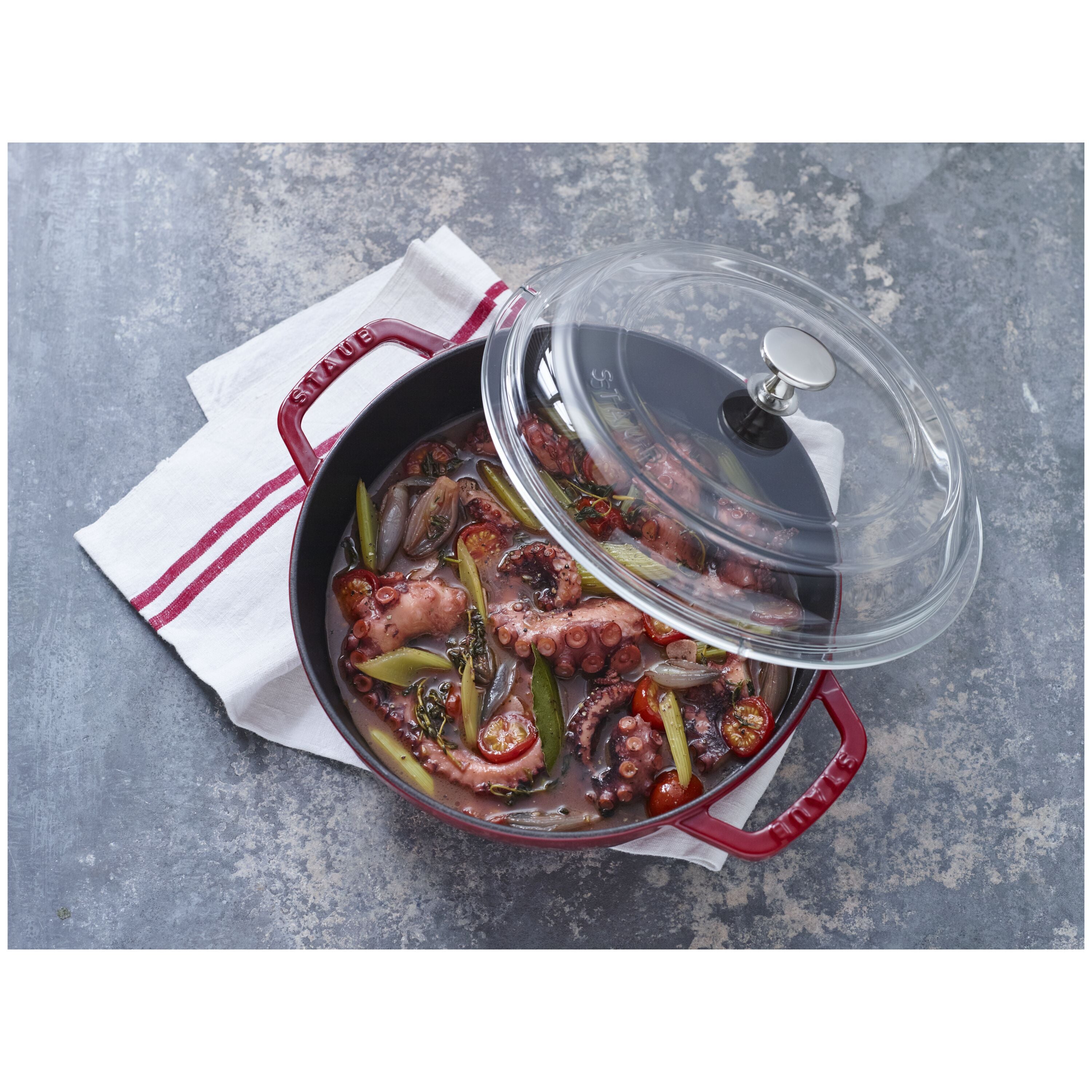 STAUB Lid Domed 28 cm, Glass-Cookware Accessorie-DECOROLALA