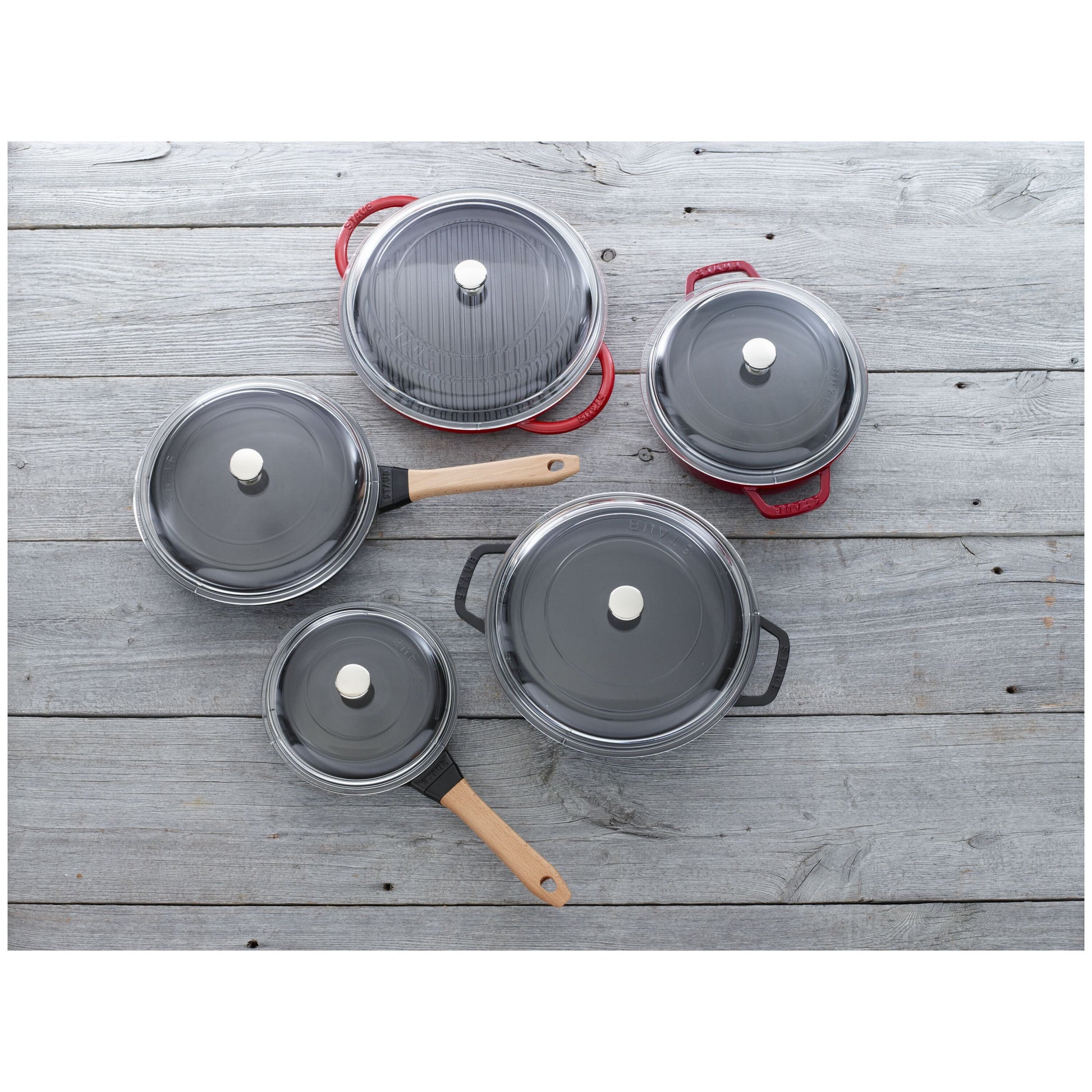 STAUB Lid Domed 30 cm, Glass-Pot-DECOROLALA