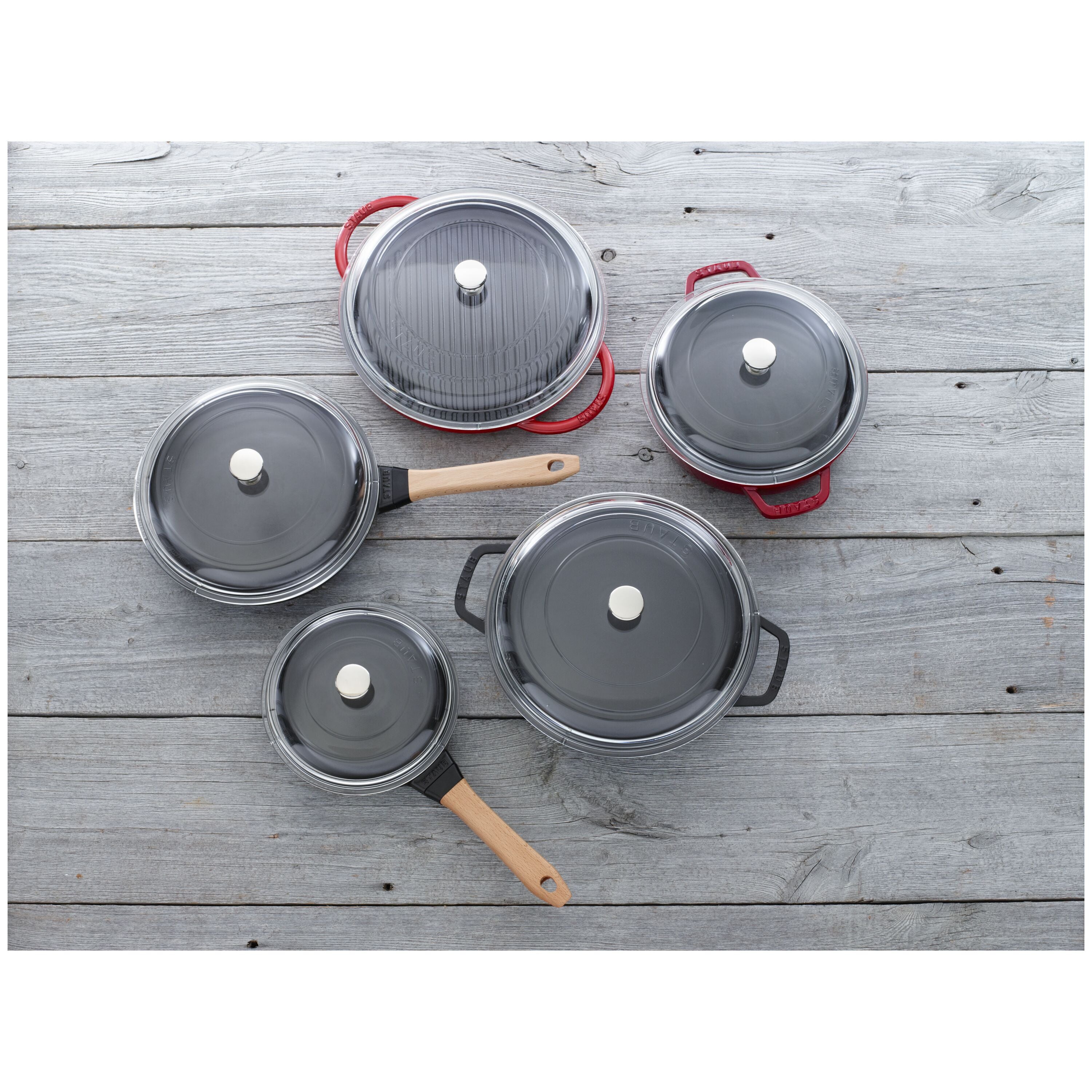 STAUB Lid Domed 30 cm, Glass-Pot-DECOROLALA