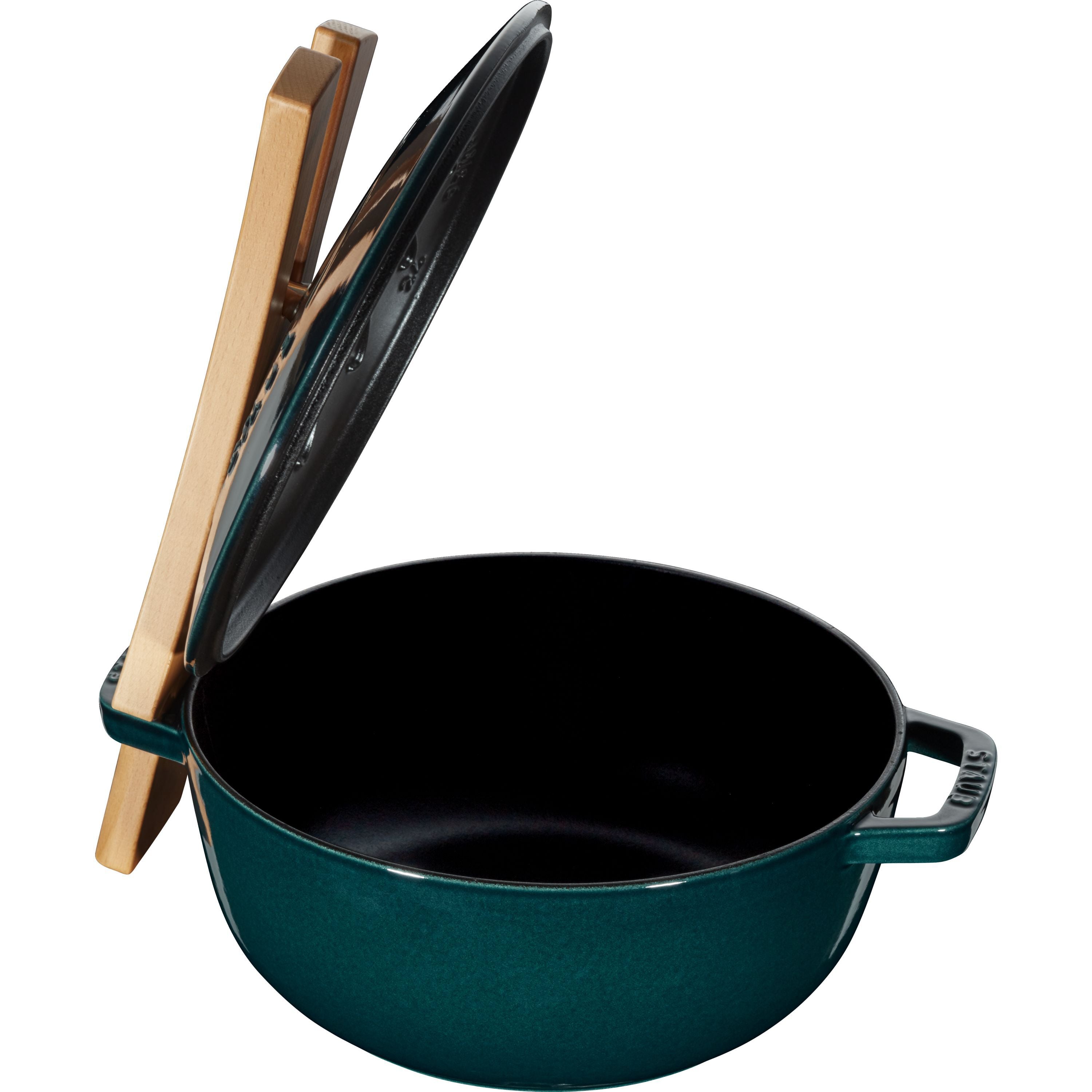 STAUB Lid Holder Beech-SautŽ Pan-DECOROLALA