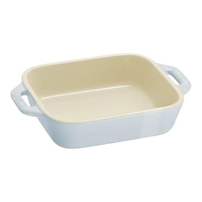 STAUB Macaron Baker Set – 3-Piece Rectangular Pastel Stoneware-Ceramic-DECOROLALA