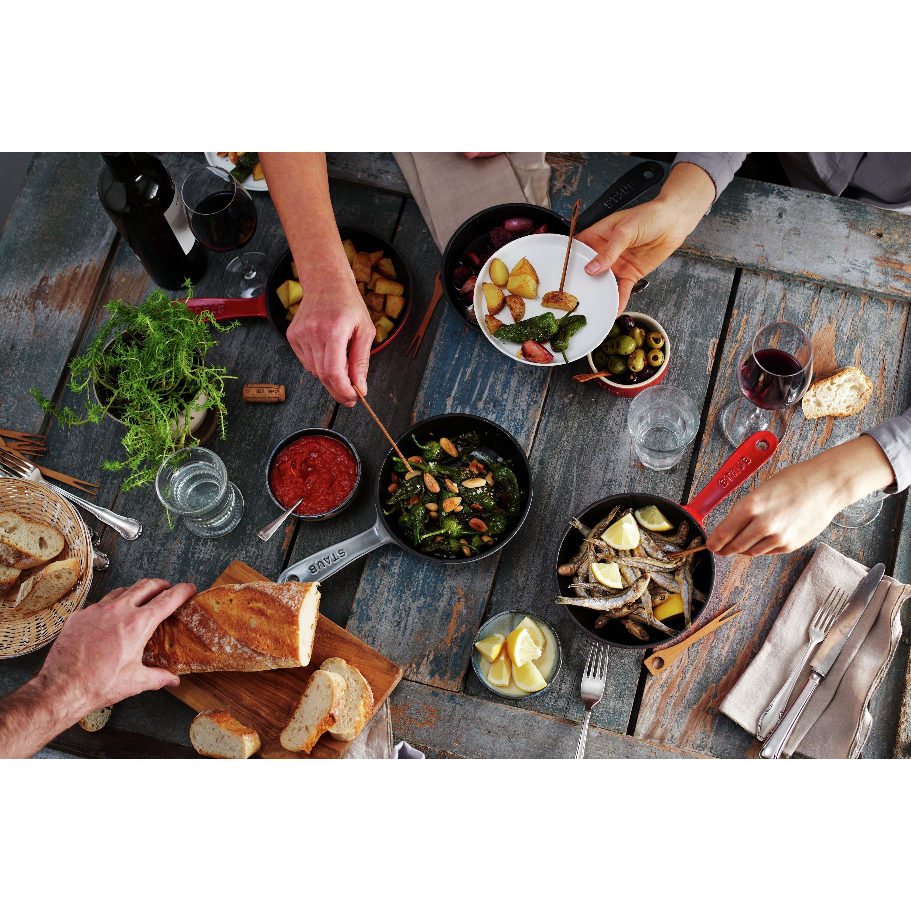 STAUB Pans 16 cm / 6.5 inch Cast Iron Frying Pan, Black-6.5 Inch-DECOROLALA