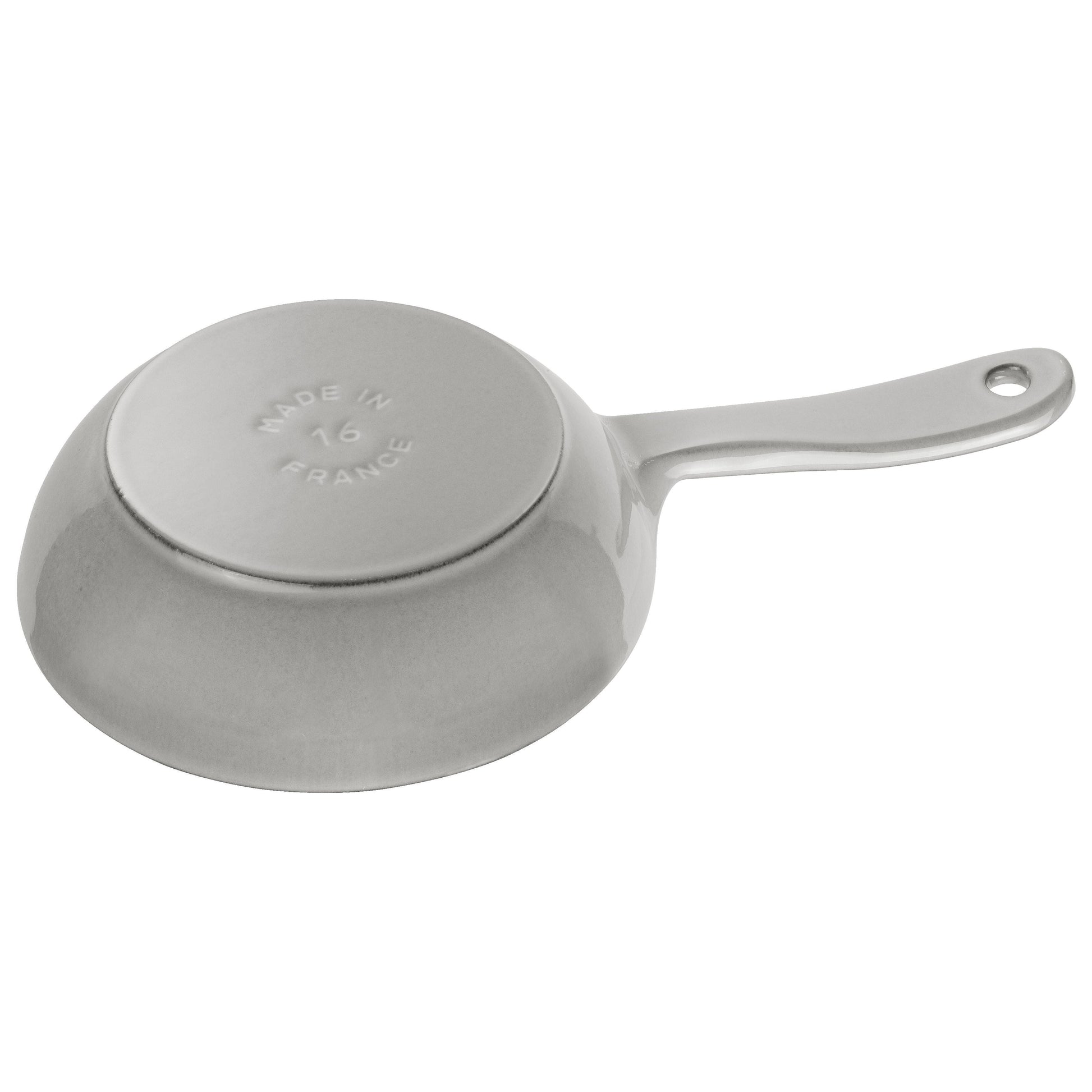 STAUB Pans 16 cm / 6.5 inch Cast Iron Frying Pan, Graphite-Grey-6.5 Inch-DECOROLALA