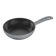 STAUB Pans 16 cm / 6.5 inch Cast Iron Frying Pan, Graphite-Grey-6.5 Inch-DECOROLALA