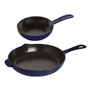 STAUB Pans 2 Piece Cast Iron Fry Pan Set-n/a-DECOROLALA