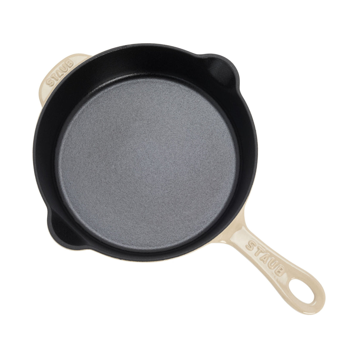 STAUB Pans 22 cm / 8.5 Inch Cast Iron Traditional Deep Frypan, Sesame-2
