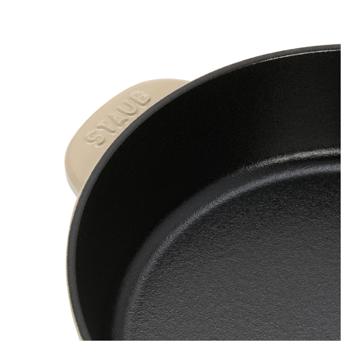 STAUB Pans 22 cm / 8.5 Inch Cast Iron Traditional Deep Frypan, Sesame-3