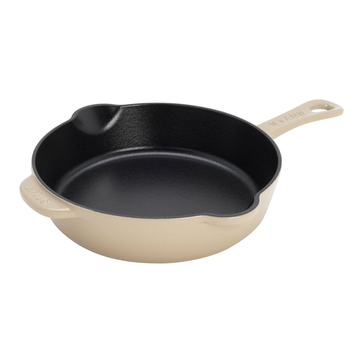 STAUB Pans 22 cm / 8.5 Inch Cast Iron Traditional Deep Frypan, Sesame-0