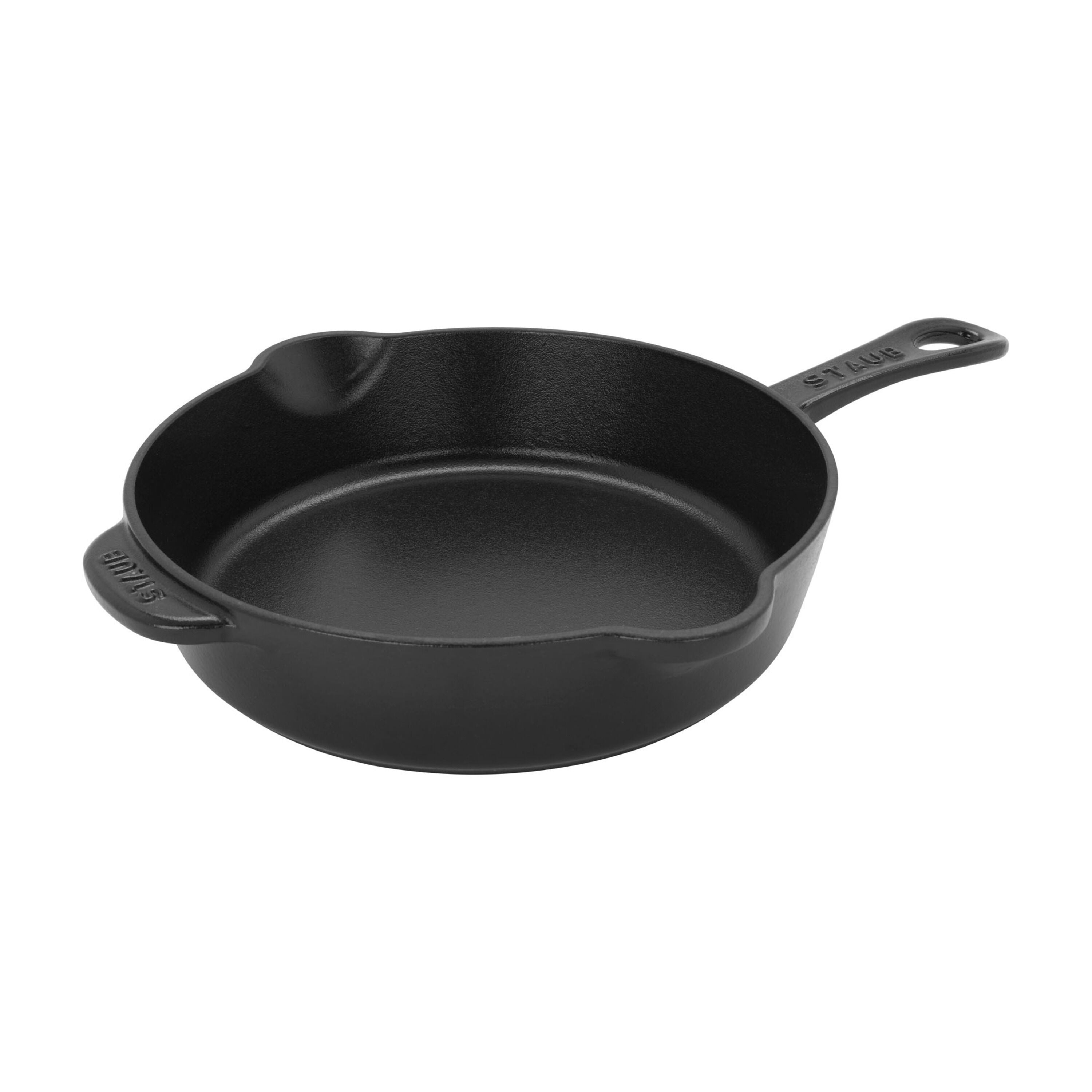 STAUB Pans 22 cm / 8.5 inch Cast Iron Traditional Deep Frypan, Black-8.5 Inch-DECOROLALA