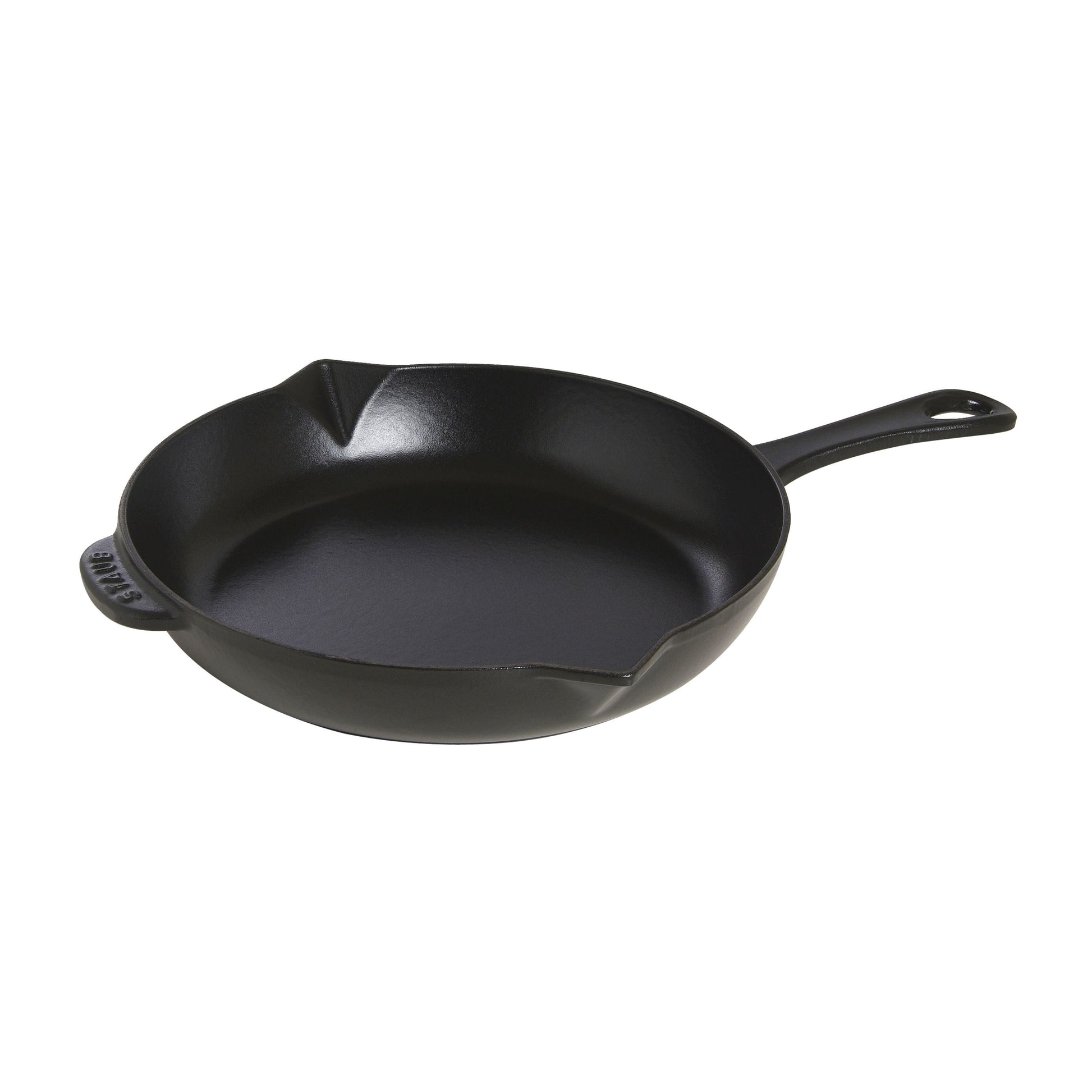 STAUB Pans 26 cm / 10 inch Cast Iron Frying Pan, Black-10 Inch-DECOROLALA