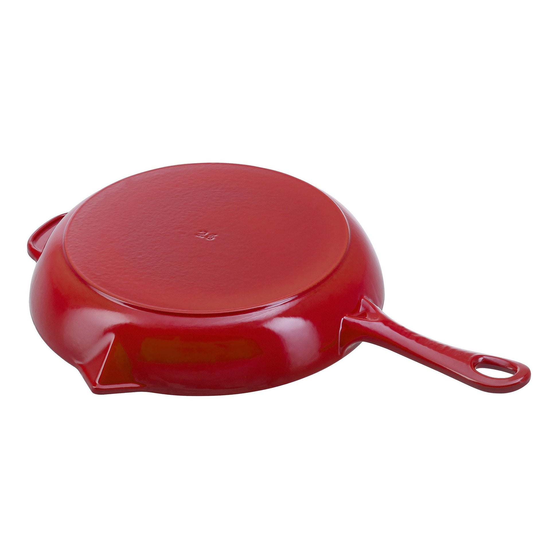 STAUB Pans 26 cm / 10 inch Cast Iron Frying Pan, Cherry-10 Inch-DECOROLALA