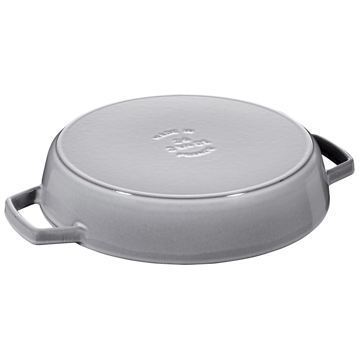 STAUB Pans 26 cm / 10 inch Cast Iron Frying Pan, Graphite-Grey (Visual Imperfections - B STOCK)-n/a-DECOROLALA