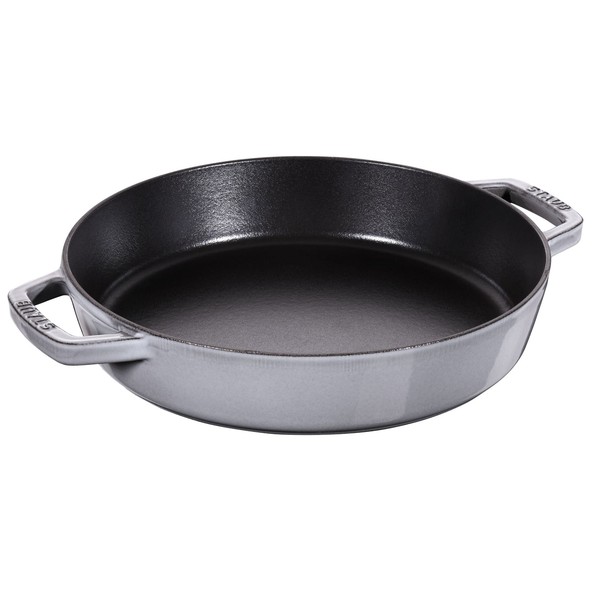 STAUB Pans 26 cm / 10 inch Cast Iron Frying Pan, Graphite-Grey (Visual Imperfections - B STOCK)-n/a-DECOROLALA