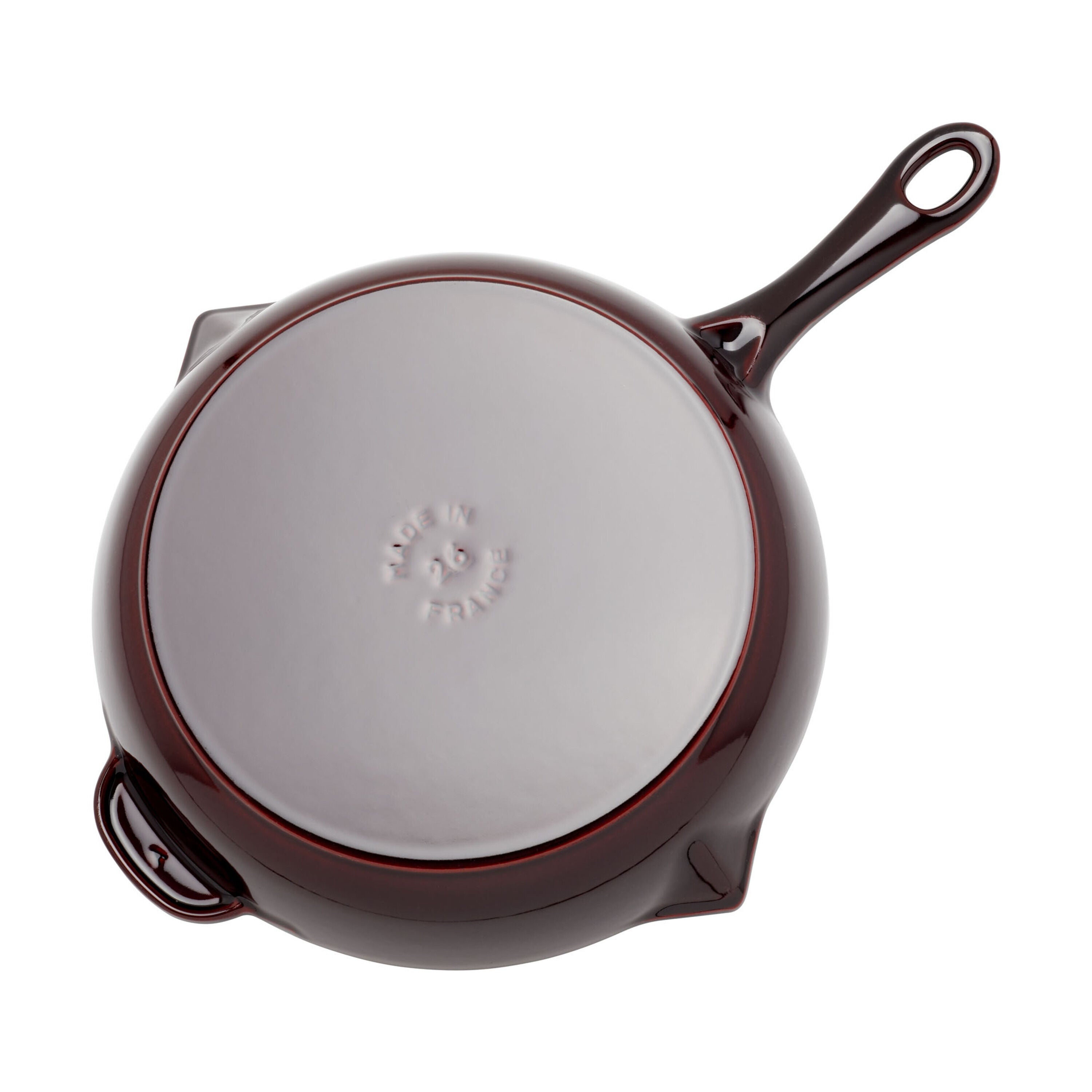 STAUB Pans 26 cm / 10 inch Cast Iron Frying Pan, Grenadine-Red-10 Inch-DECOROLALA