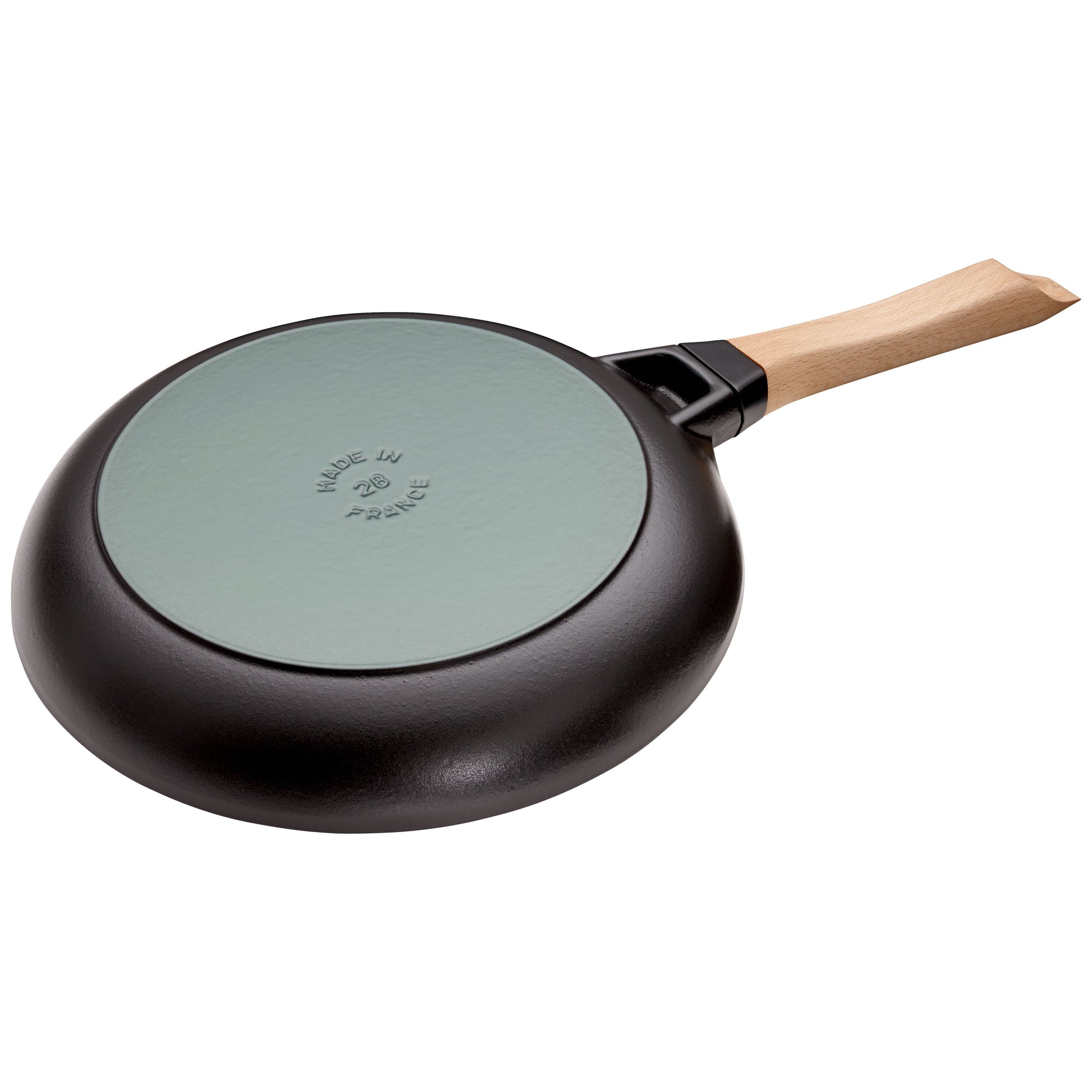 STAUB Pans 28 cm / 11 inch Cast Iron Frying Pan, Black-11 Inch-DECOROLALA