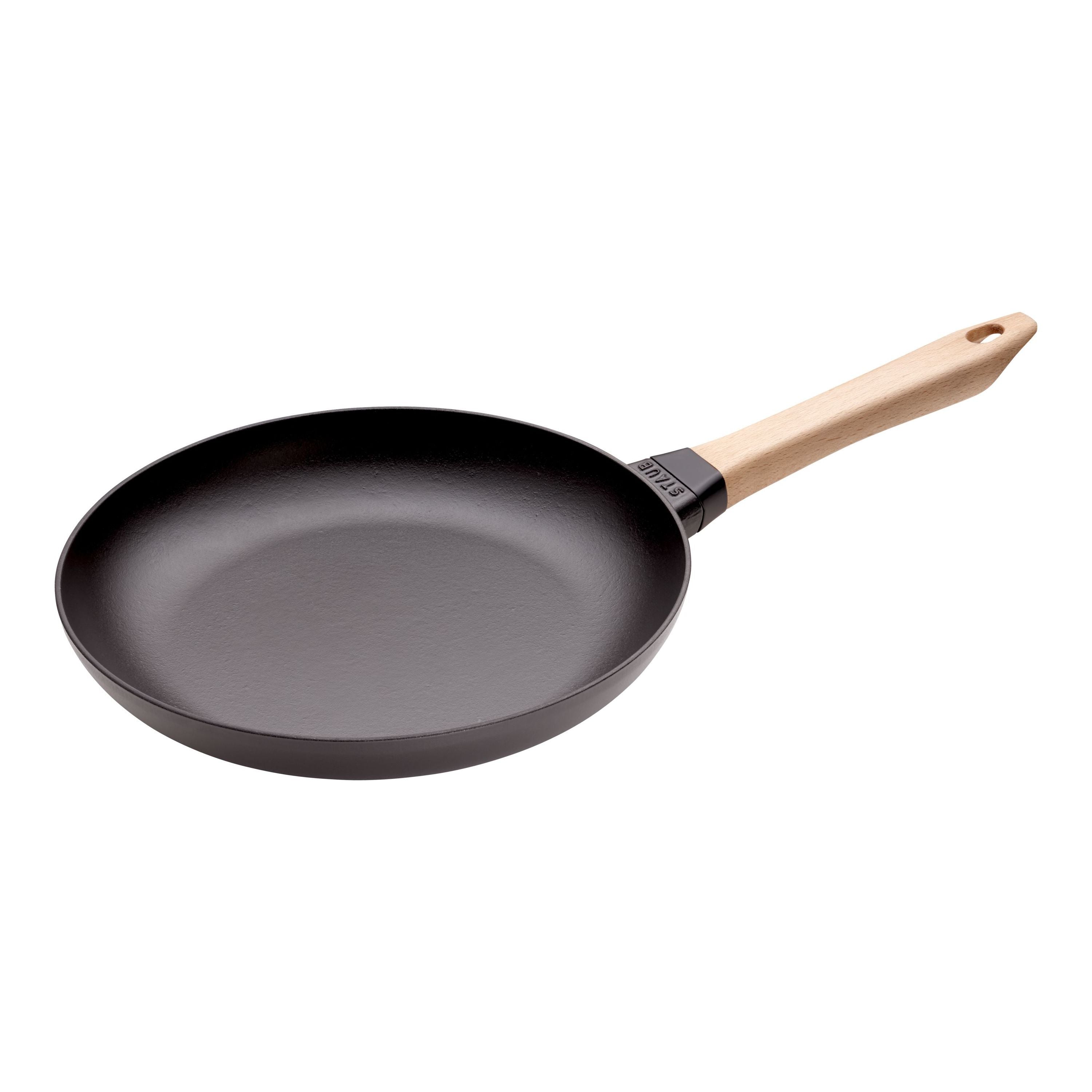 STAUB Pans 28 cm / 11 inch Cast Iron Frying Pan, Black-11 Inch-DECOROLALA