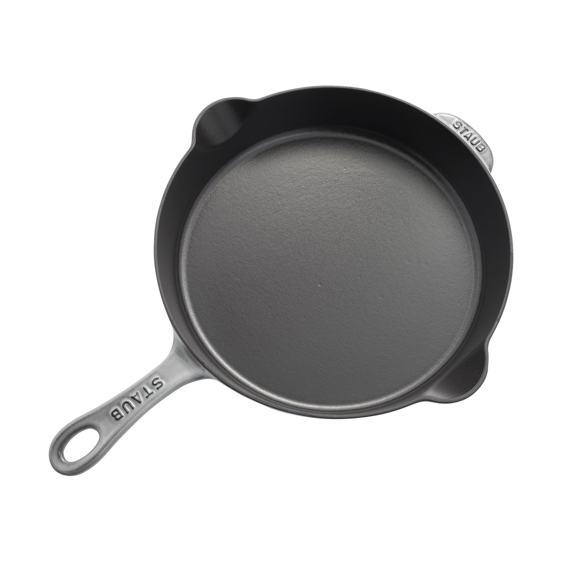 STAUB Pans 28 cm / 11 inch Cast Iron Traditional Deep Frypan, Graphite-Grey-11 Inch-DECOROLALA