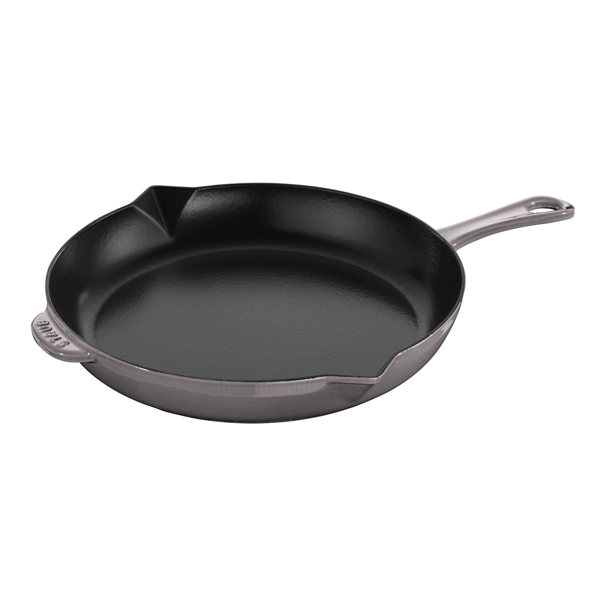STAUB Pans 30 cm / 12 inch Cast Iron Frying Pan, Graphite-Grey-12 Inch-DECOROLALA