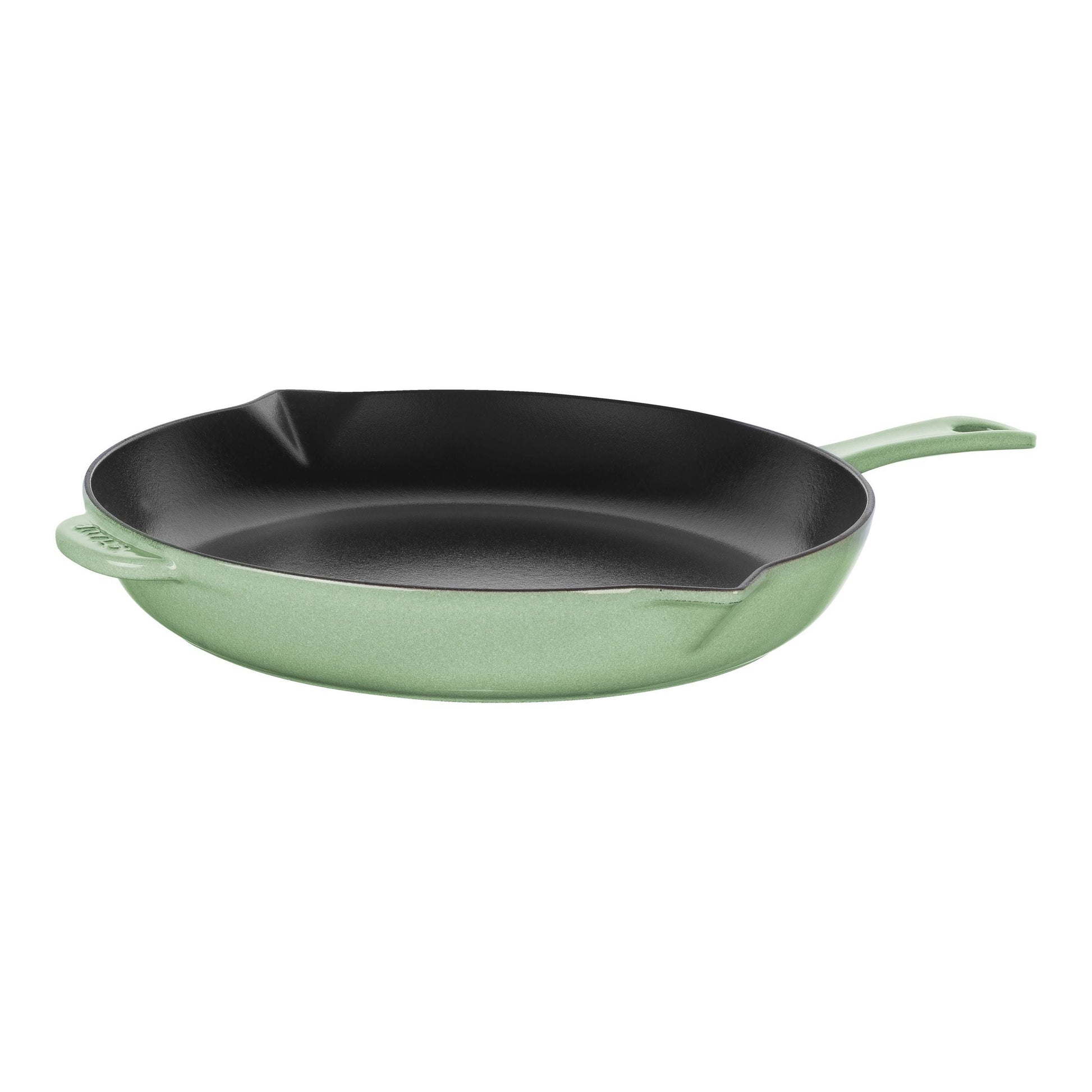 STAUB Pans 30 cm / 12 inch Cast Iron Frying Pan, Sage-12 Inch-DECOROLALA