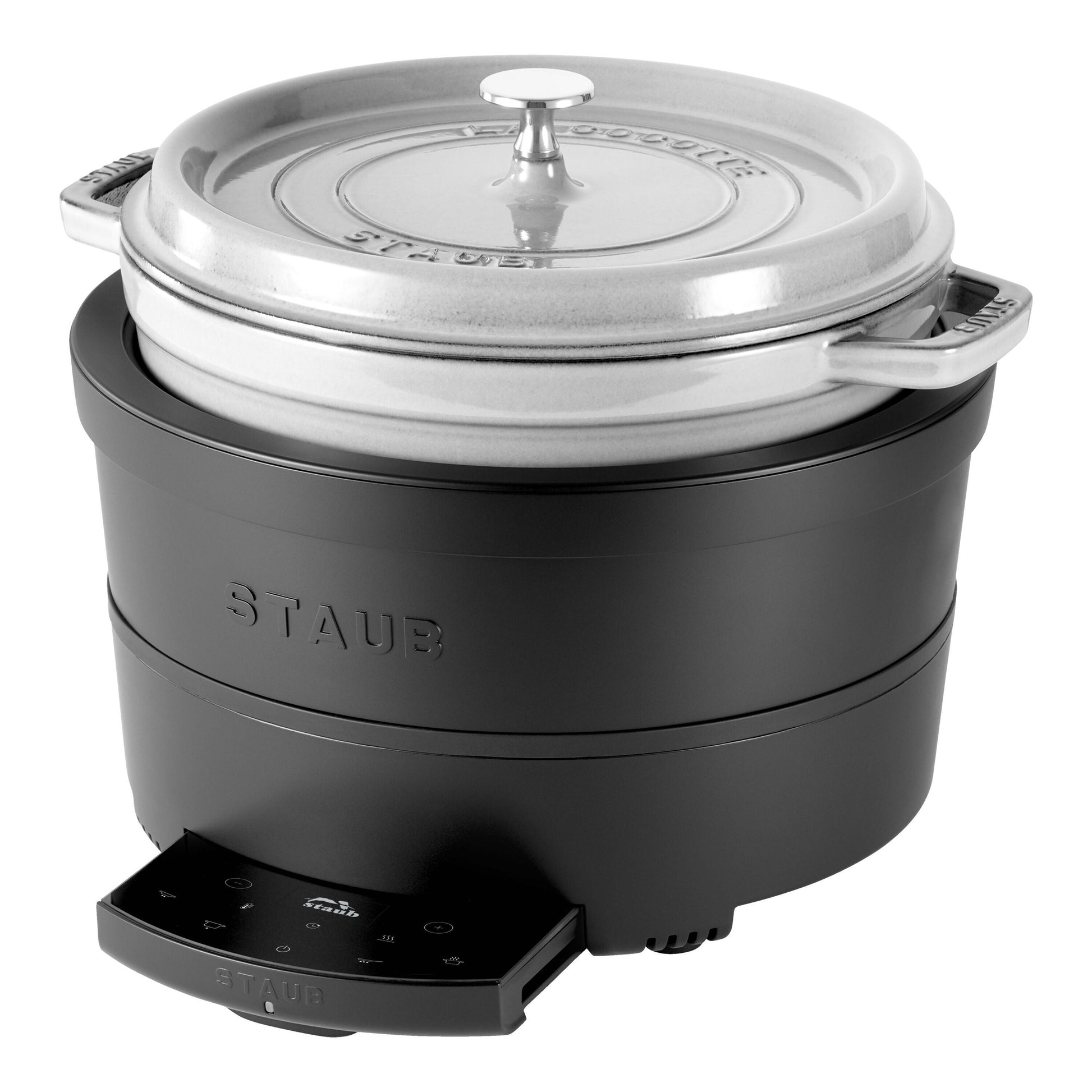 STAUB Precision Induction Multi Cooker, Black-Kitchen Applianc-DECOROLALA