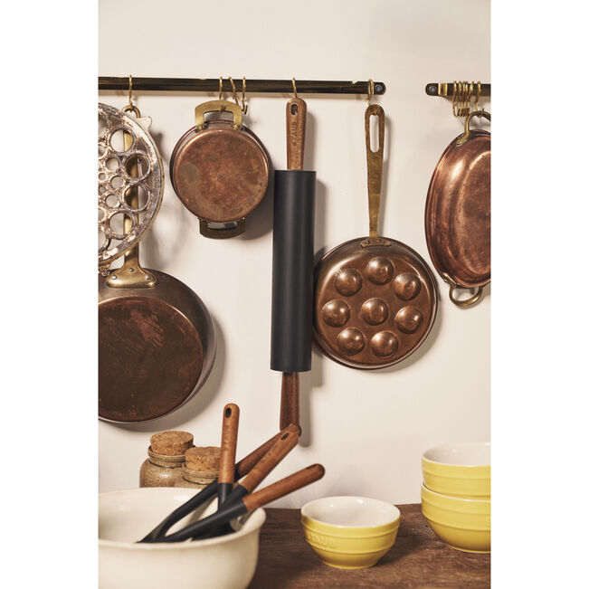 STAUB Rolling Pin – Acacia Wood Handles, Non-Stick Silicone, 45cm-Rolling Pin-DECOROLALA