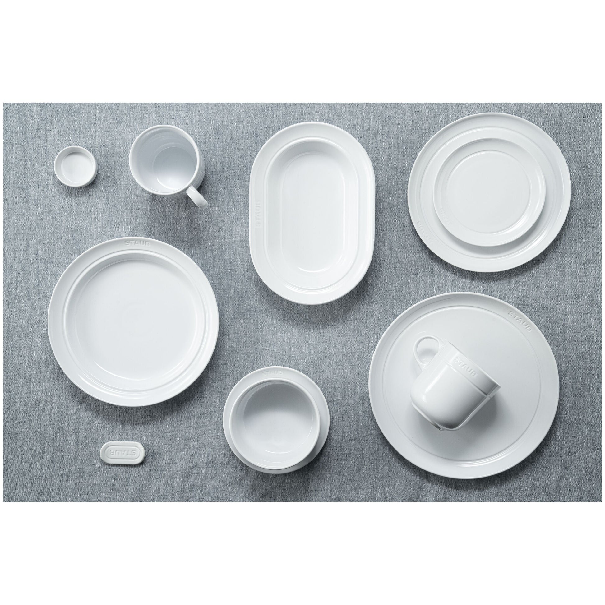 STAUB Salad Plate Set 4pc 22cm Stoneware-Dinnerware-DECOROLALA