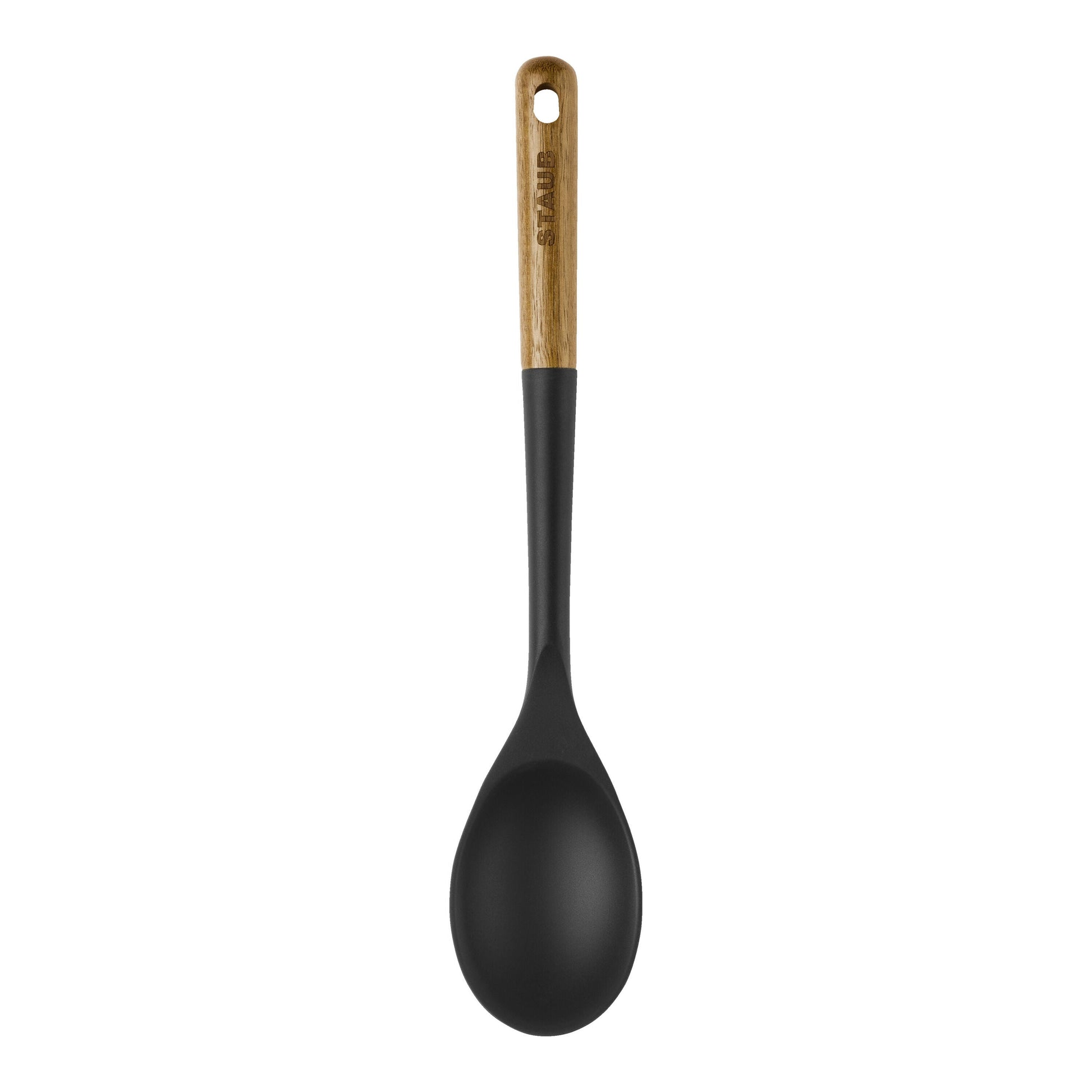 STAUB Serving Spoon Silicone 31cm Black-Spoon-DECOROLALA