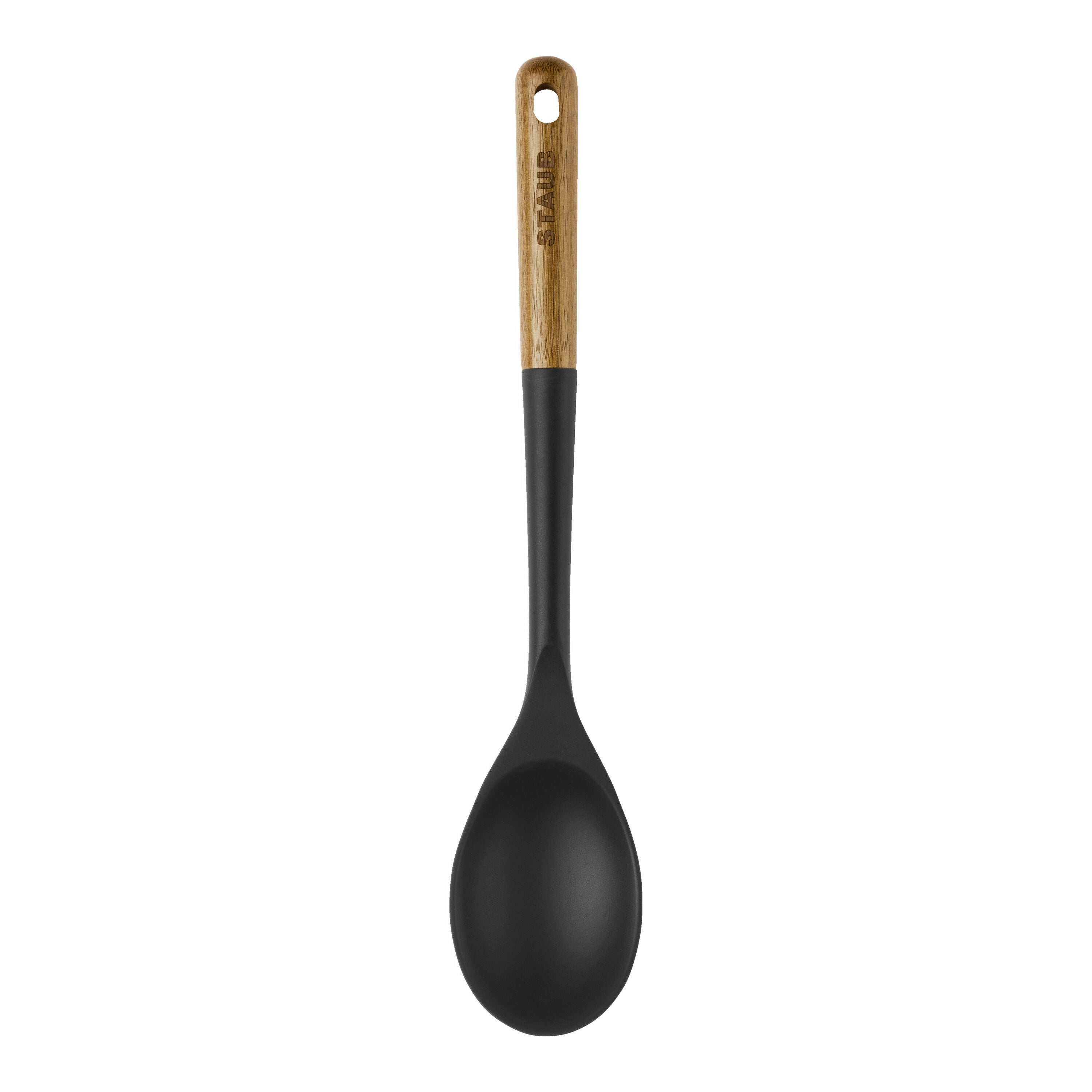 STAUB Serving Spoon Silicone 31cm Black-Spoon-DECOROLALA