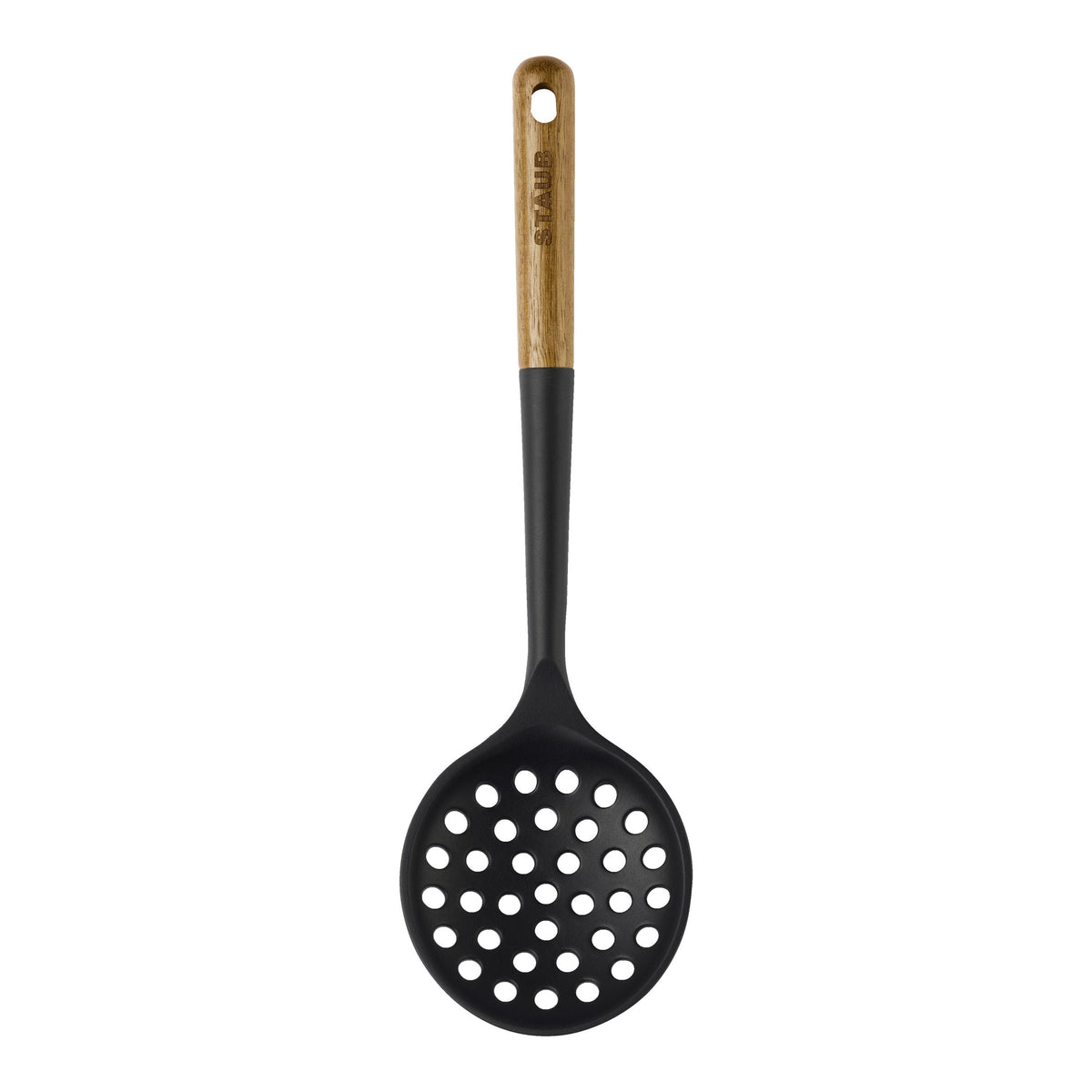 STAUB Silicone Skimming Ladle 31cm Black-Ladles-DECOROLALA