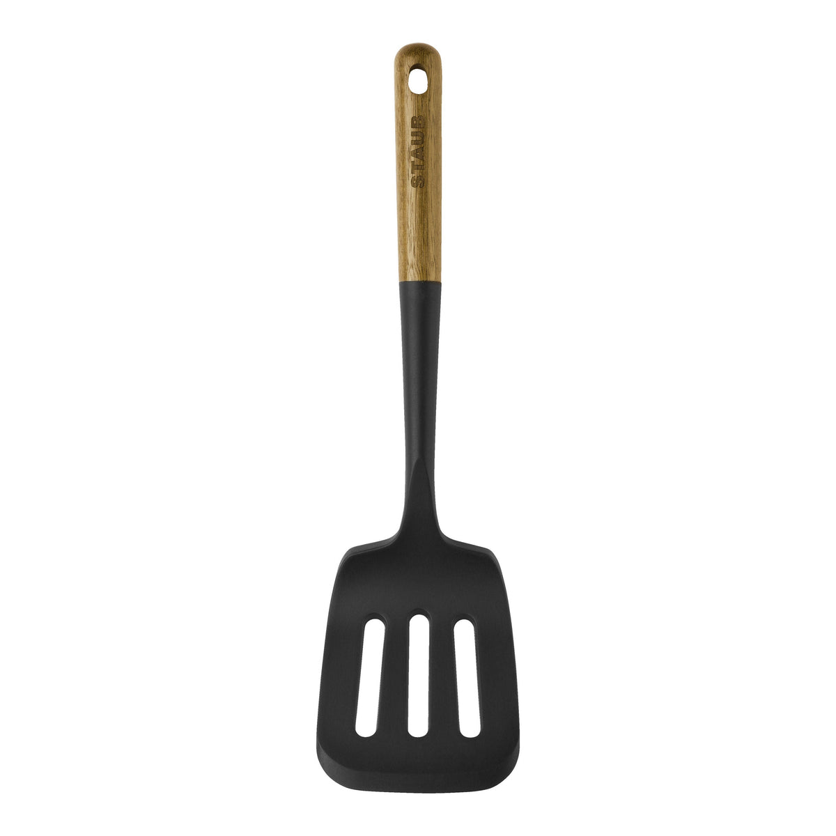 STAUB Silicone Turner 31cm - Black Acacia-Spatulas-DECOROLALA
