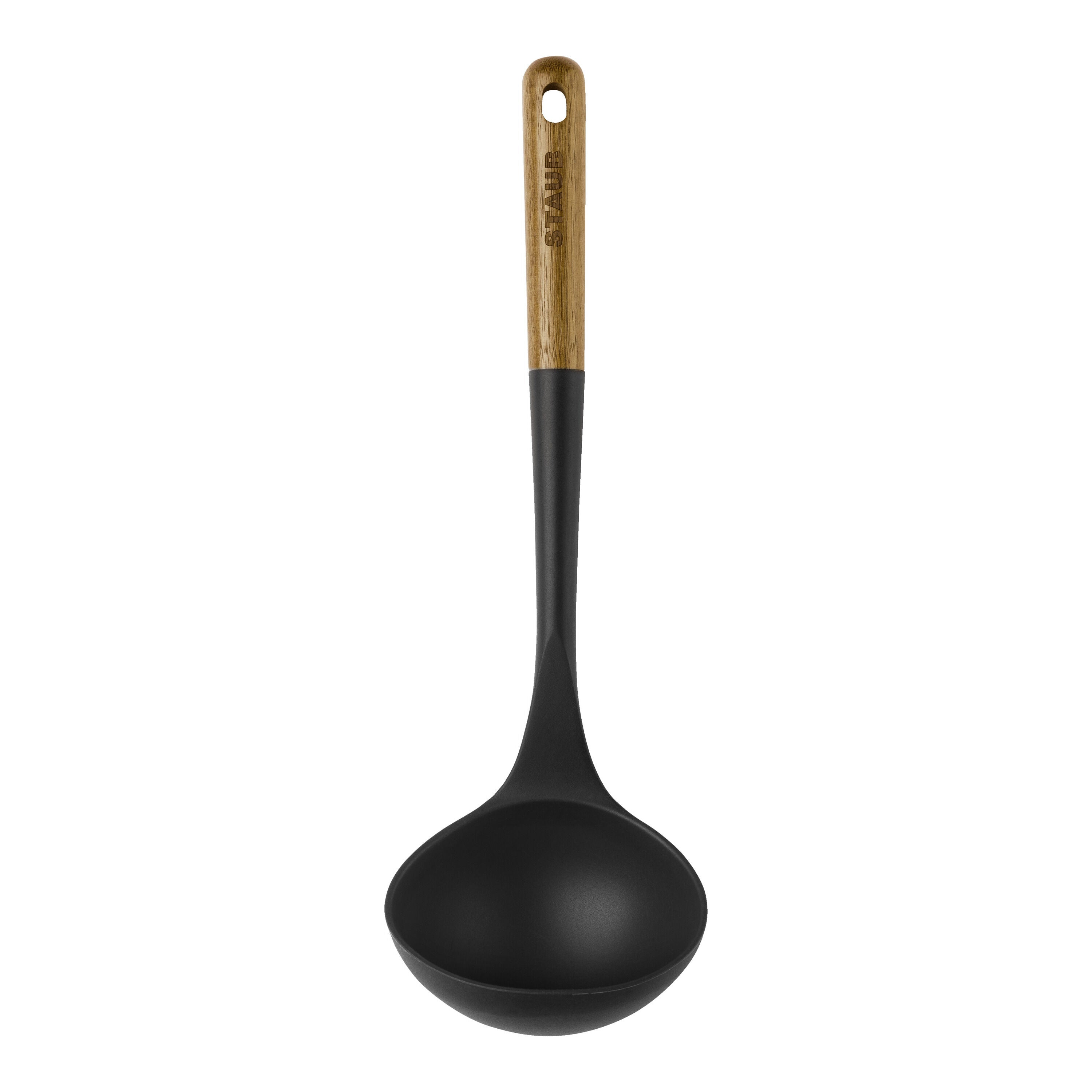 STAUB Soup Ladle Silicone 31cm Black-Ladl-DECOROLALA