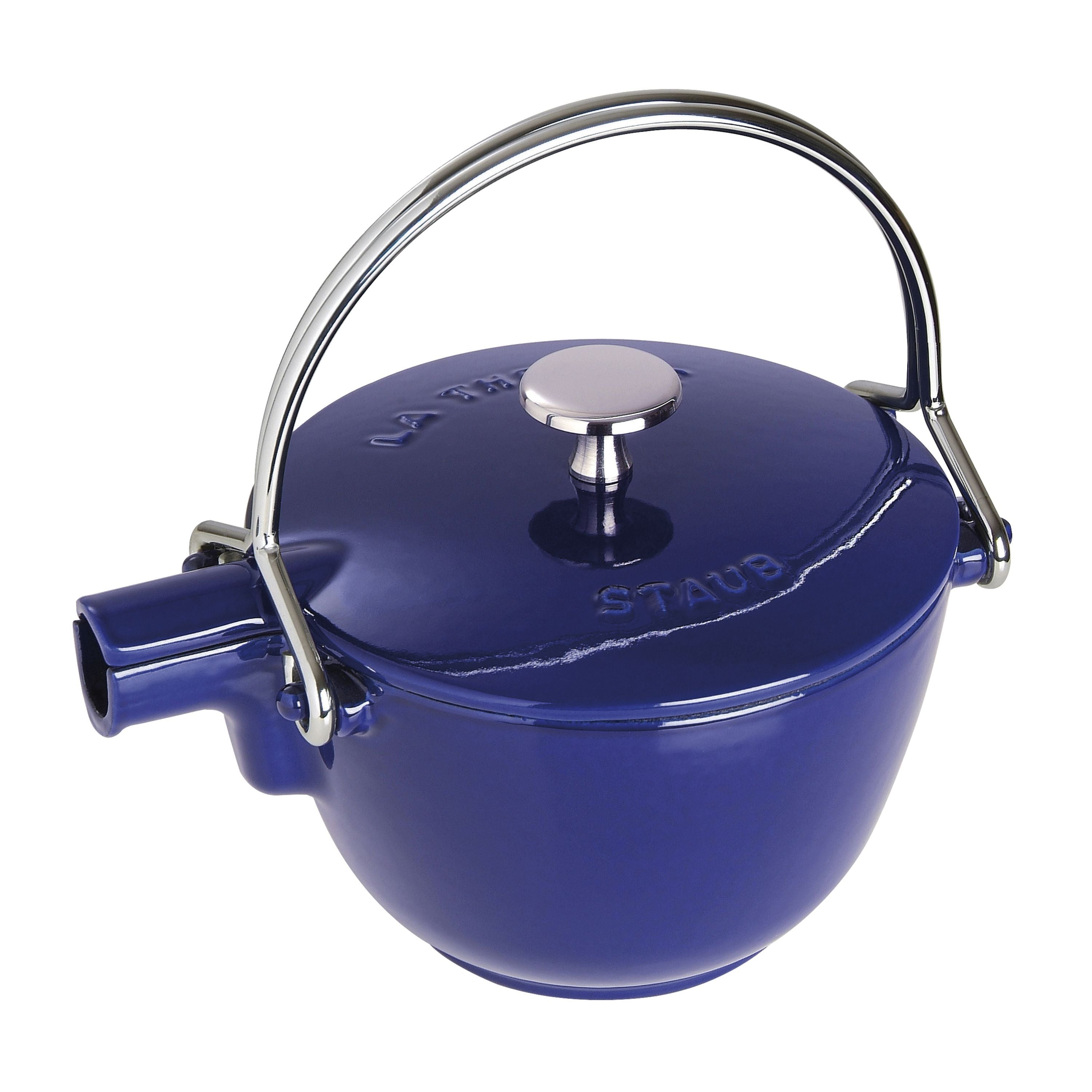 STAUB Specialities 1.1 L Tea Pot, Dark-Blue-Teapot-DECOROLALA