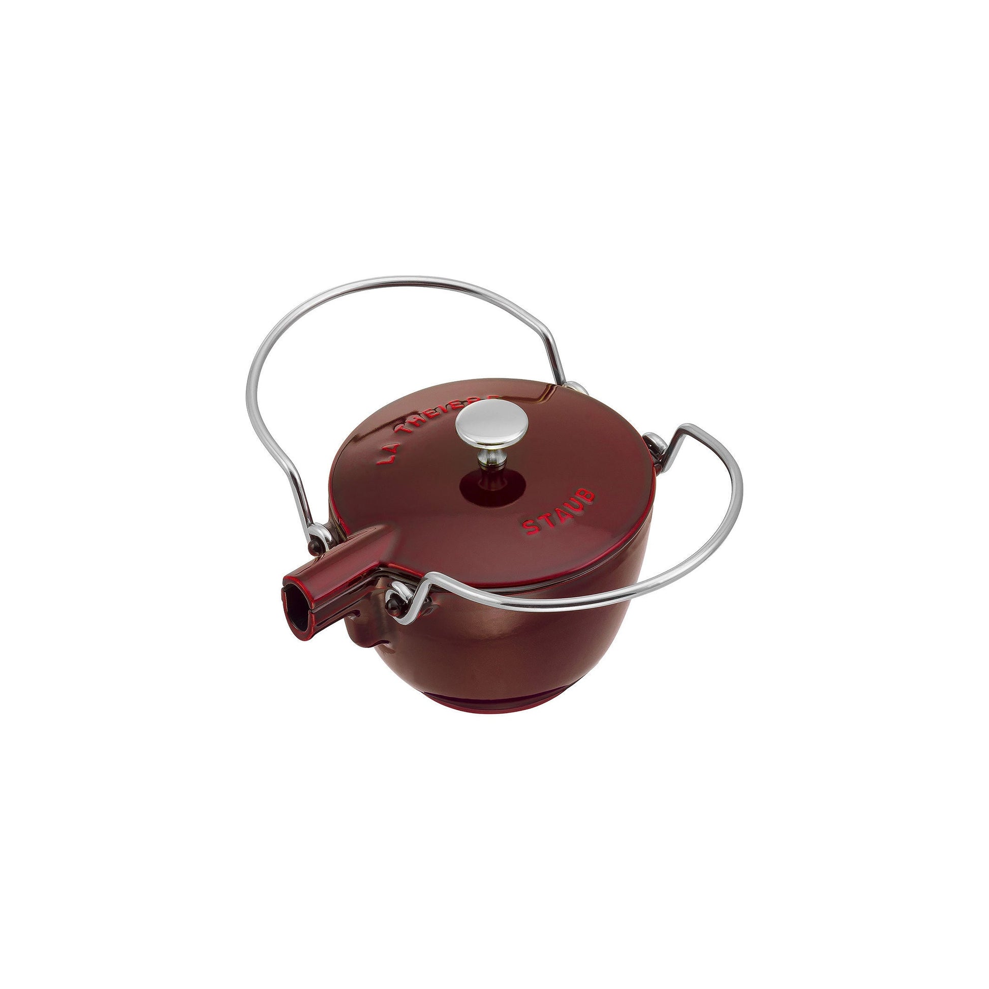 STAUB Specialities 1.1 L Tea Pot, Grenadine-Red-Teapot-DECOROLALA
