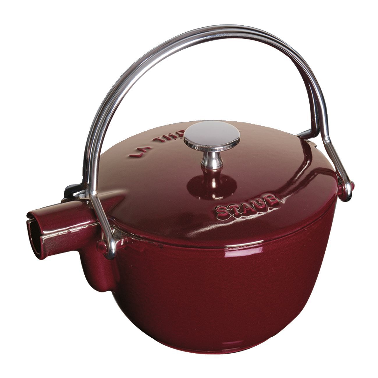 STAUB Specialities 1.1 L Tea Pot, Grenadine-Red-Teapot-DECOROLALA