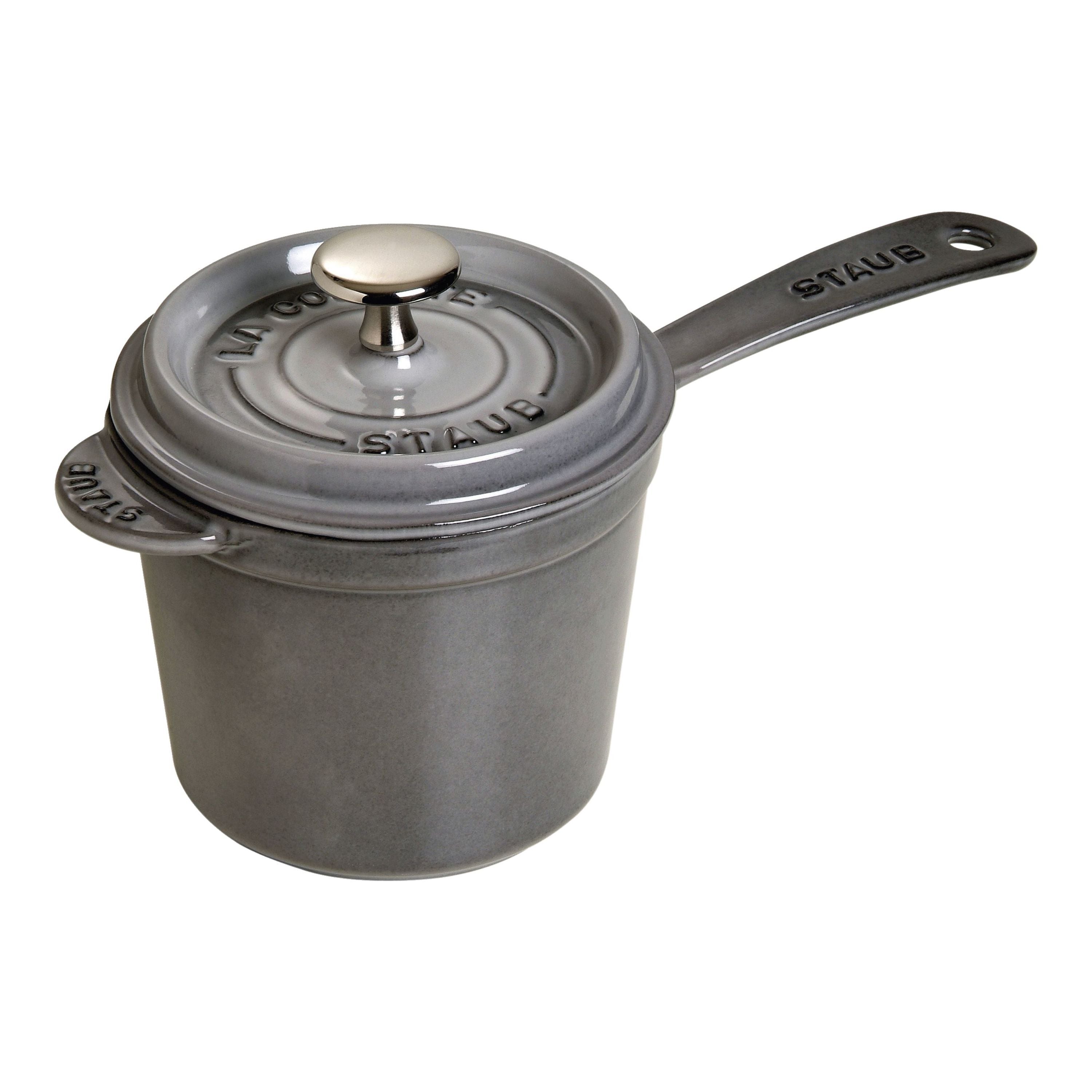 STAUB Specialities 1.25L Cast Iron Sauce Pan - Graphite-Saucepan-DECOROLALA