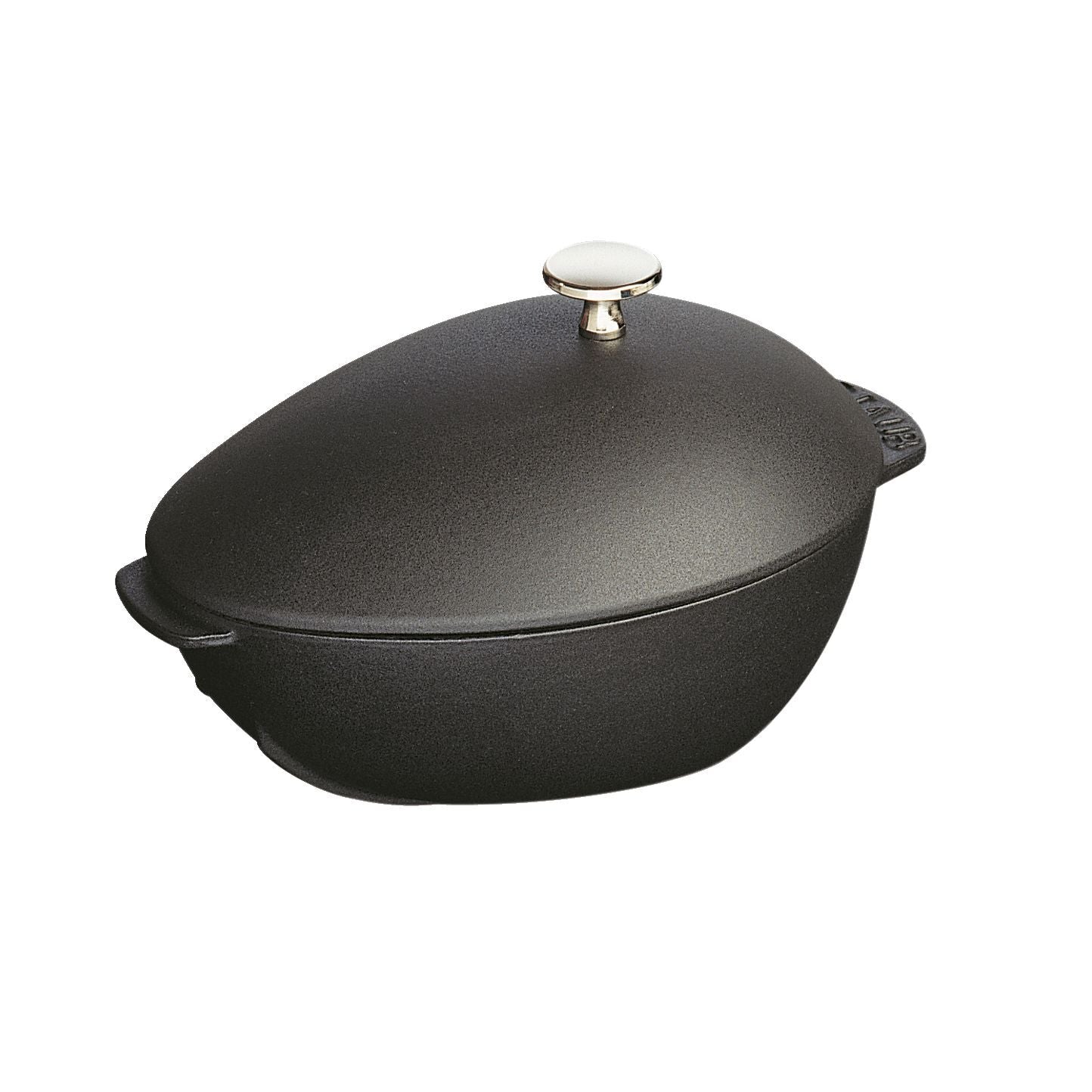 STAUB Specialities 2 L Cast Iron Oval Mussel Pot, Black-Cookware-DECOROLALA