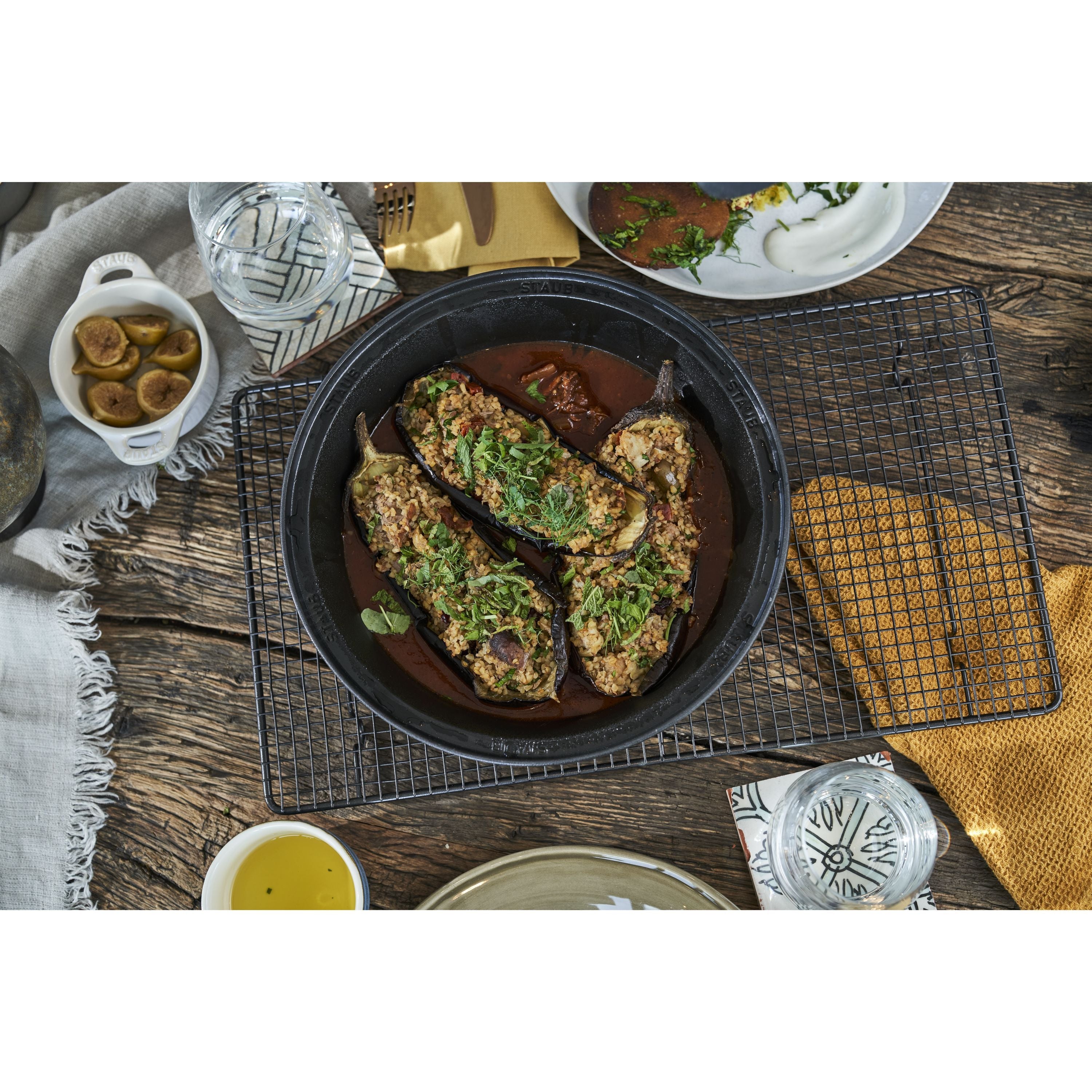 STAUB Specialities 28 cm Cast Iron Tajine, Cherry-Tagin-DECOROLALA