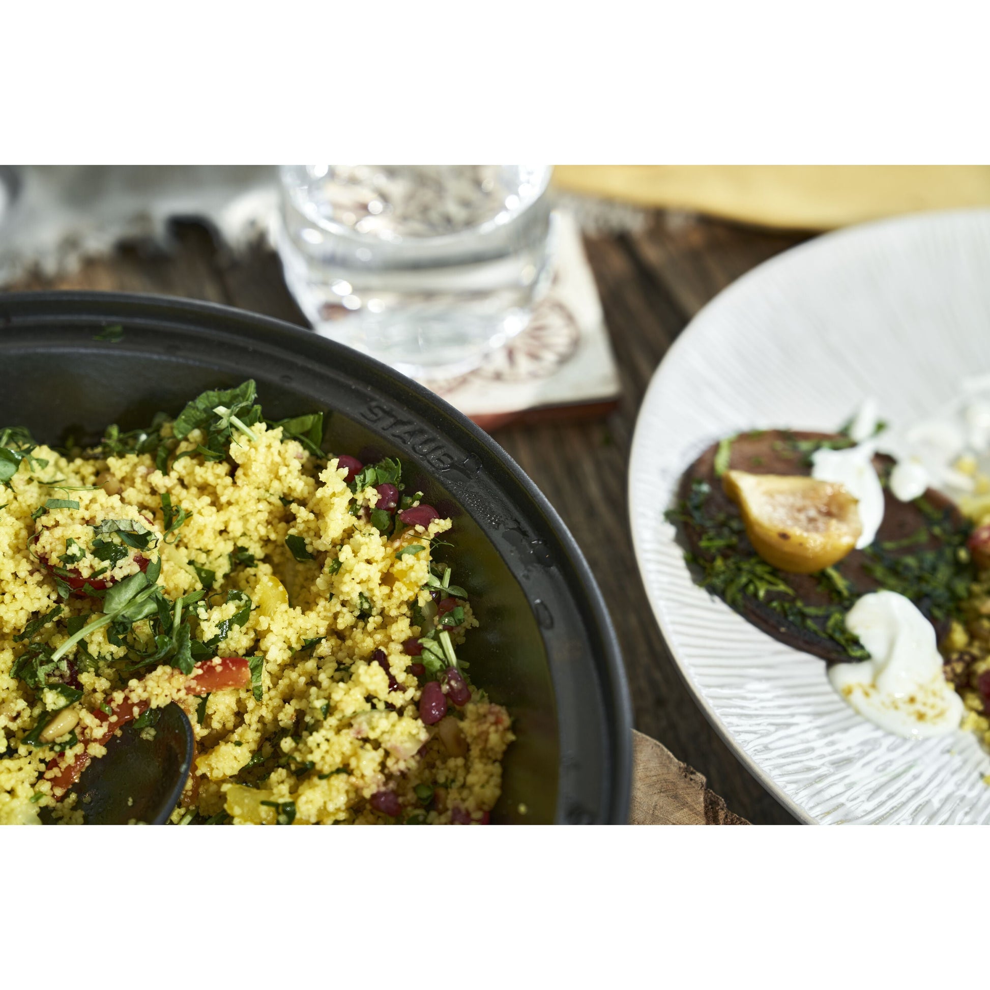 STAUB Specialities 28 cm Cast Iron Tajine, Cream-Tagin-DECOROLALA