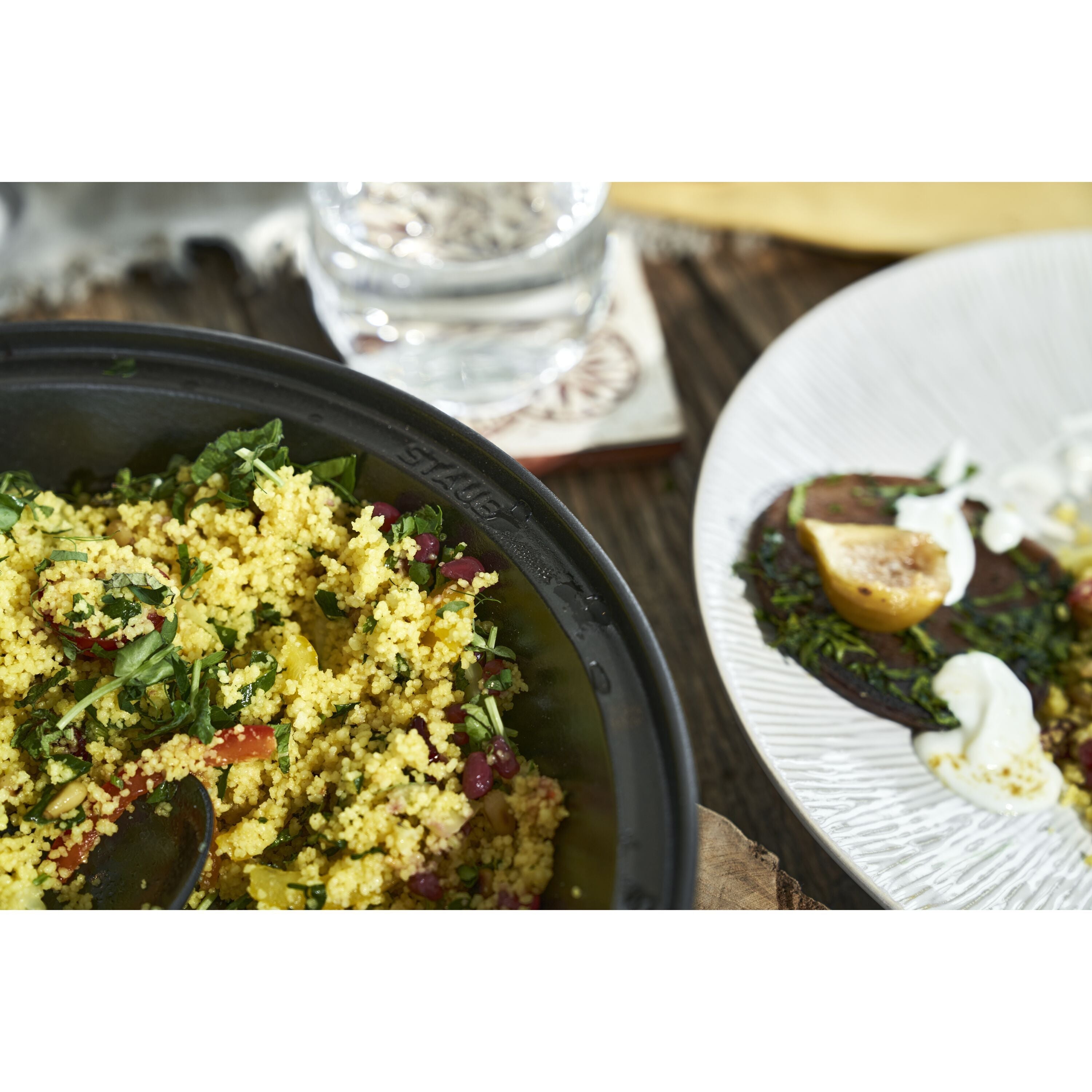 STAUB Specialities 28 cm Cast Iron Tajine, Cream-Tagin-DECOROLALA