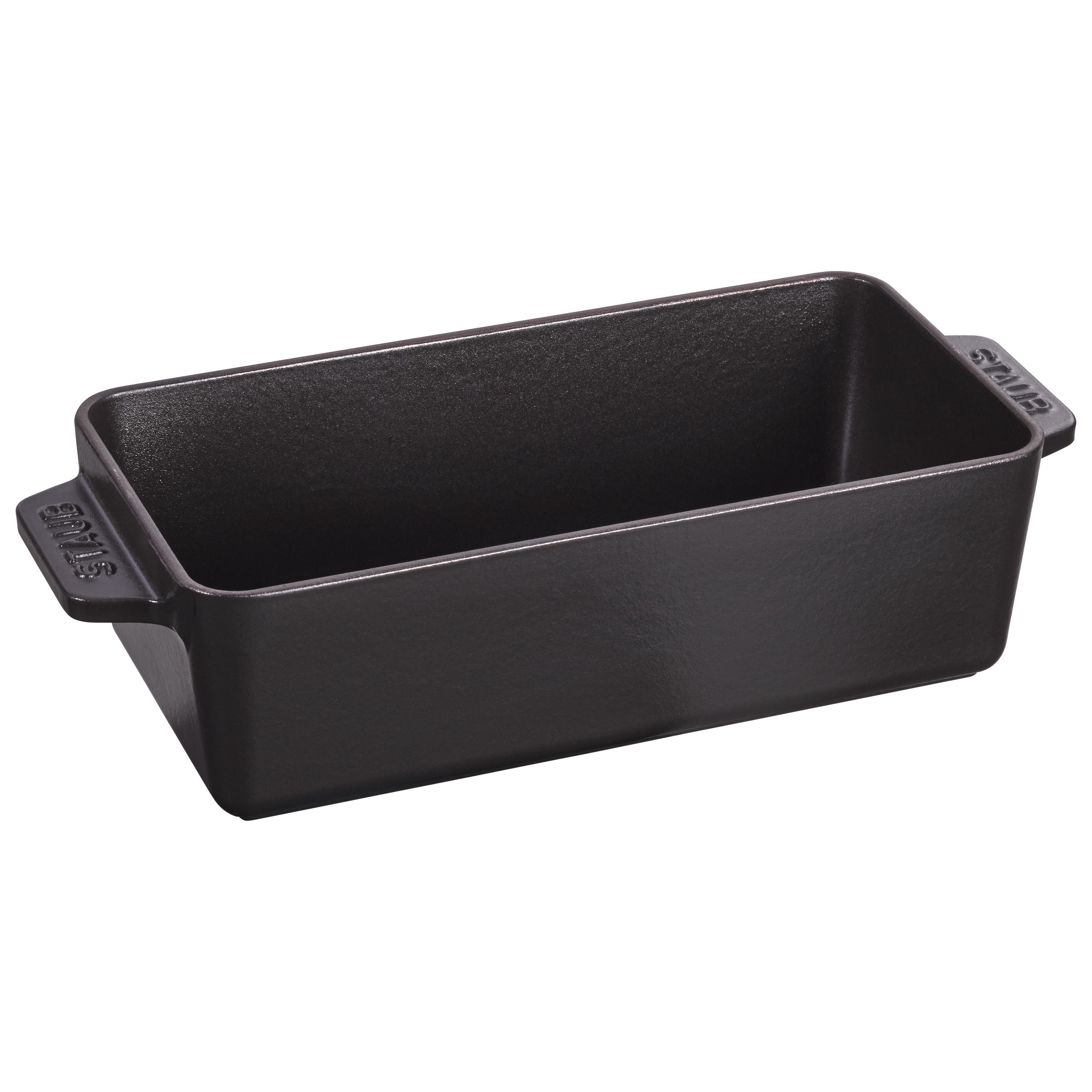 STAUB Specialities 30 X 11 cm Cast Iron Rectangular Terrine, Black-Casserole Dish-DECOROLALA