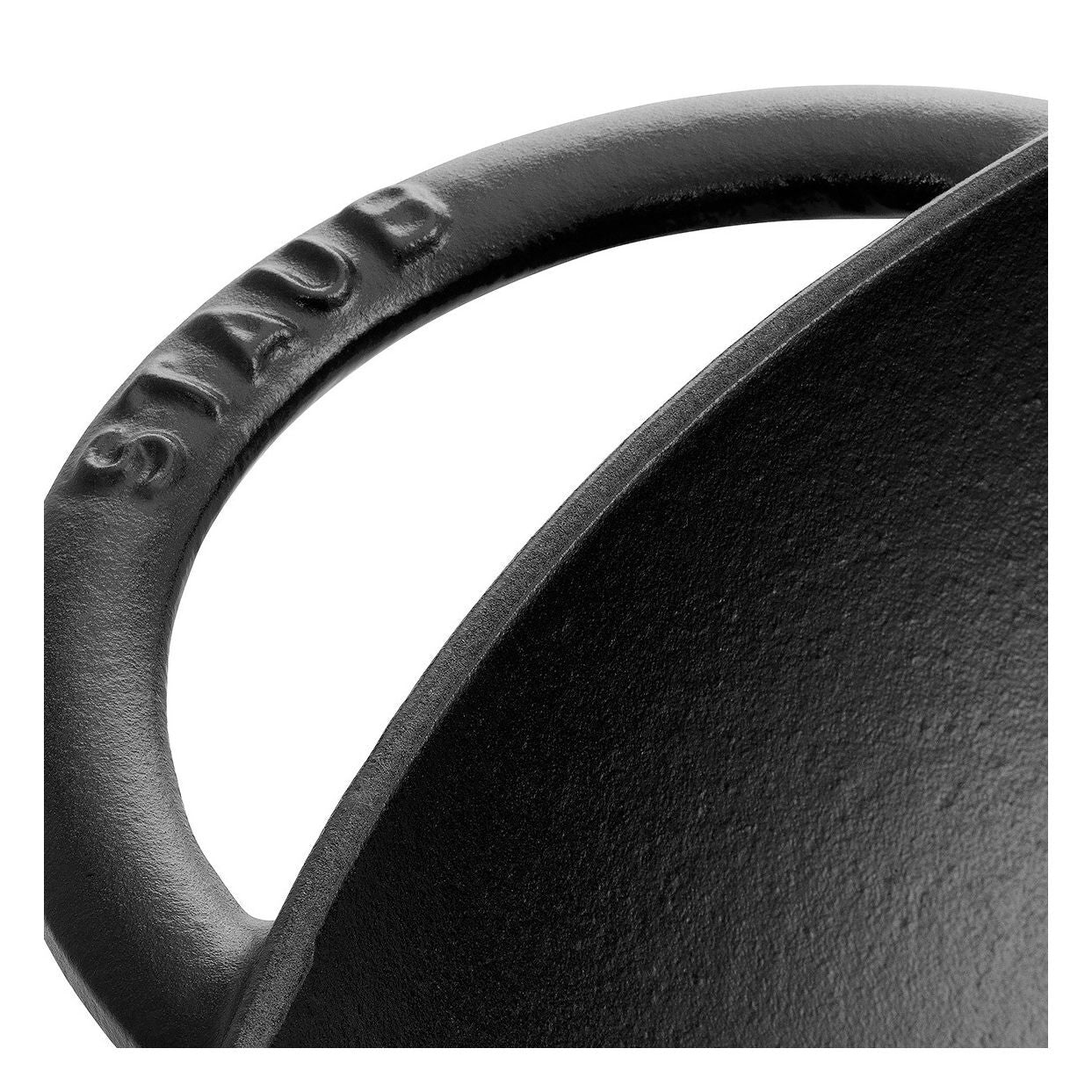 STAUB Specialities 37 cm / 14.5 inch Cast Iron Wok With Glass Lid, Black-Wok-DECOROLALA