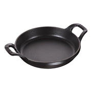 STAUB Specialities 400 mL Cast Iron Round Oven Dish, Black-Bakeware-DECOROLALA